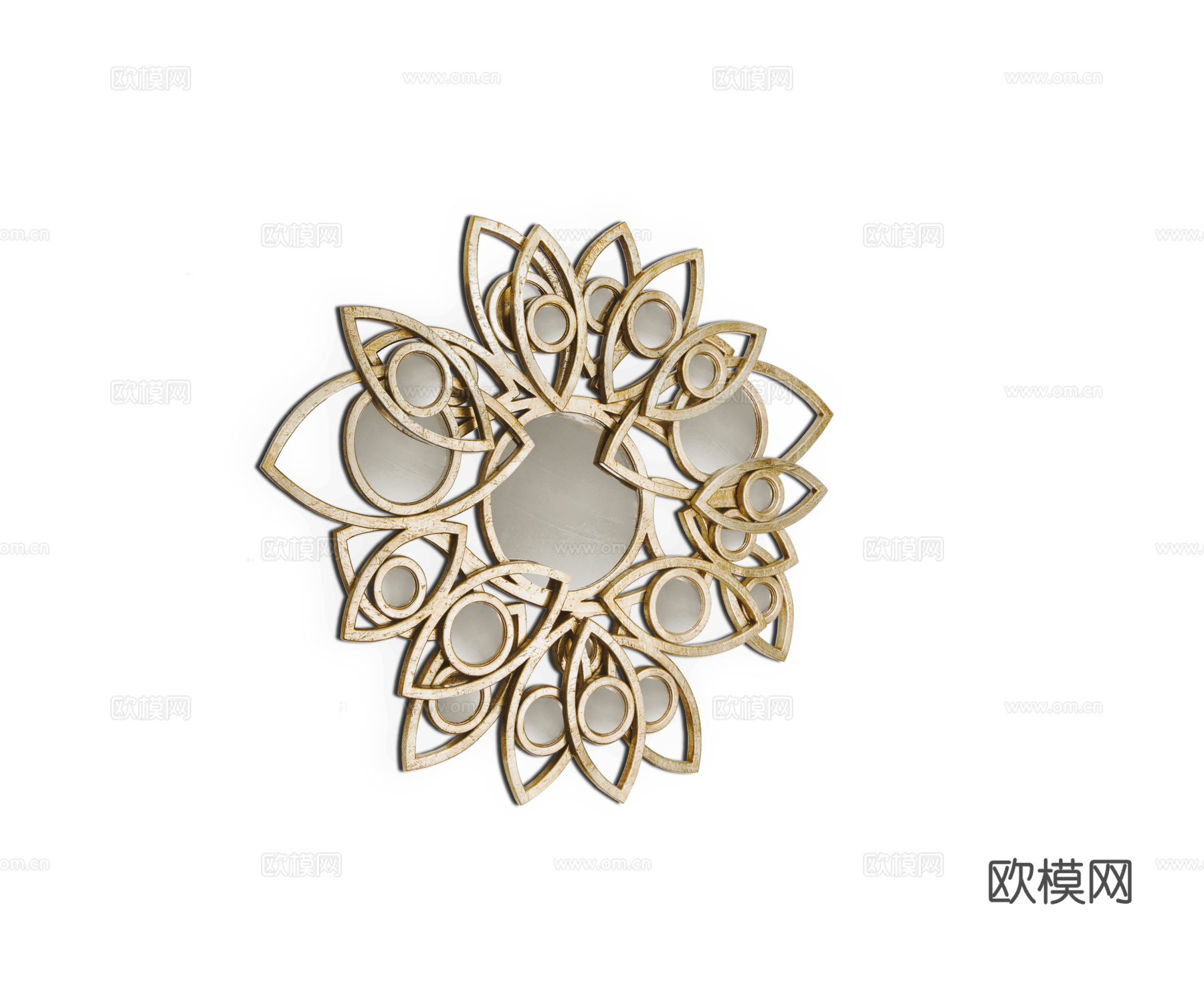 BOCA DOLOBO 意式镜子 挂镜3d模型下载（渲染图1）