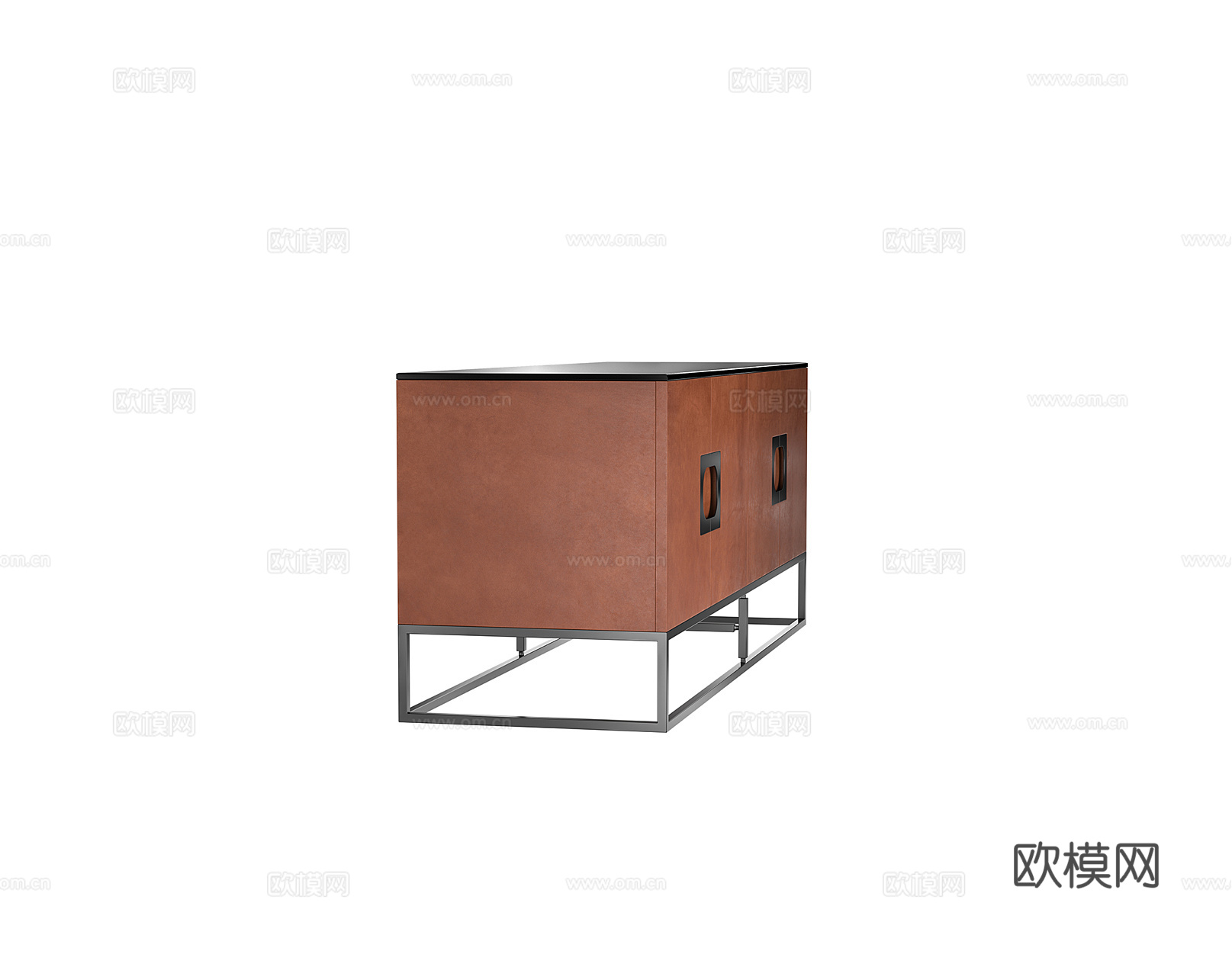 DAYTONA 中古风电视柜3d模型下载（渲染图2）