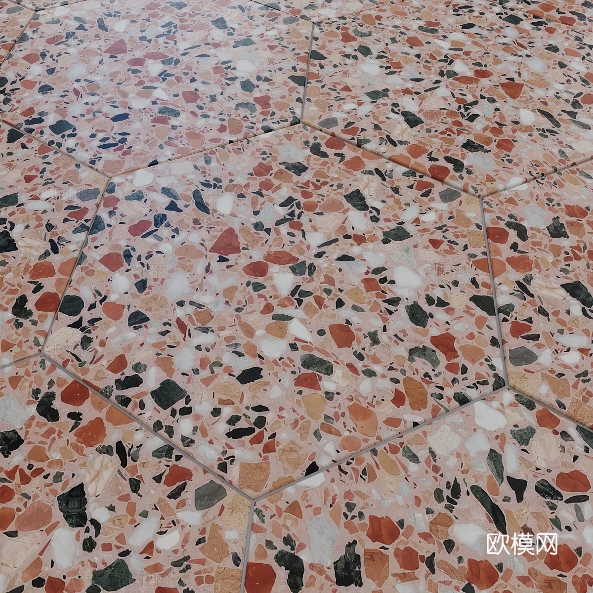瓷砖 DNA TERRAZZO 32x37 cm3d模型