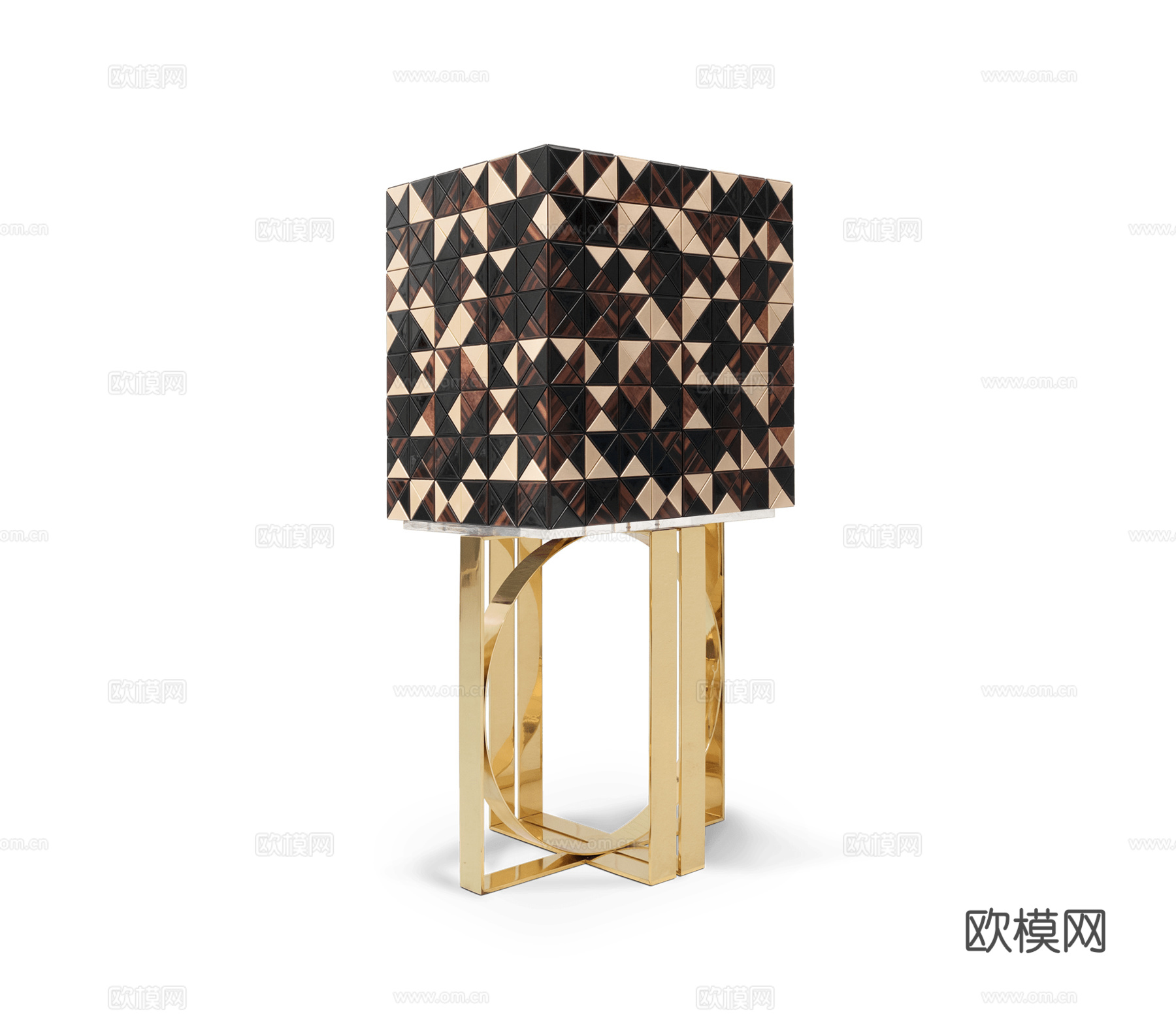 BOCA DOLOBO 意式装饰酒柜3d模型下载（渲染图3）