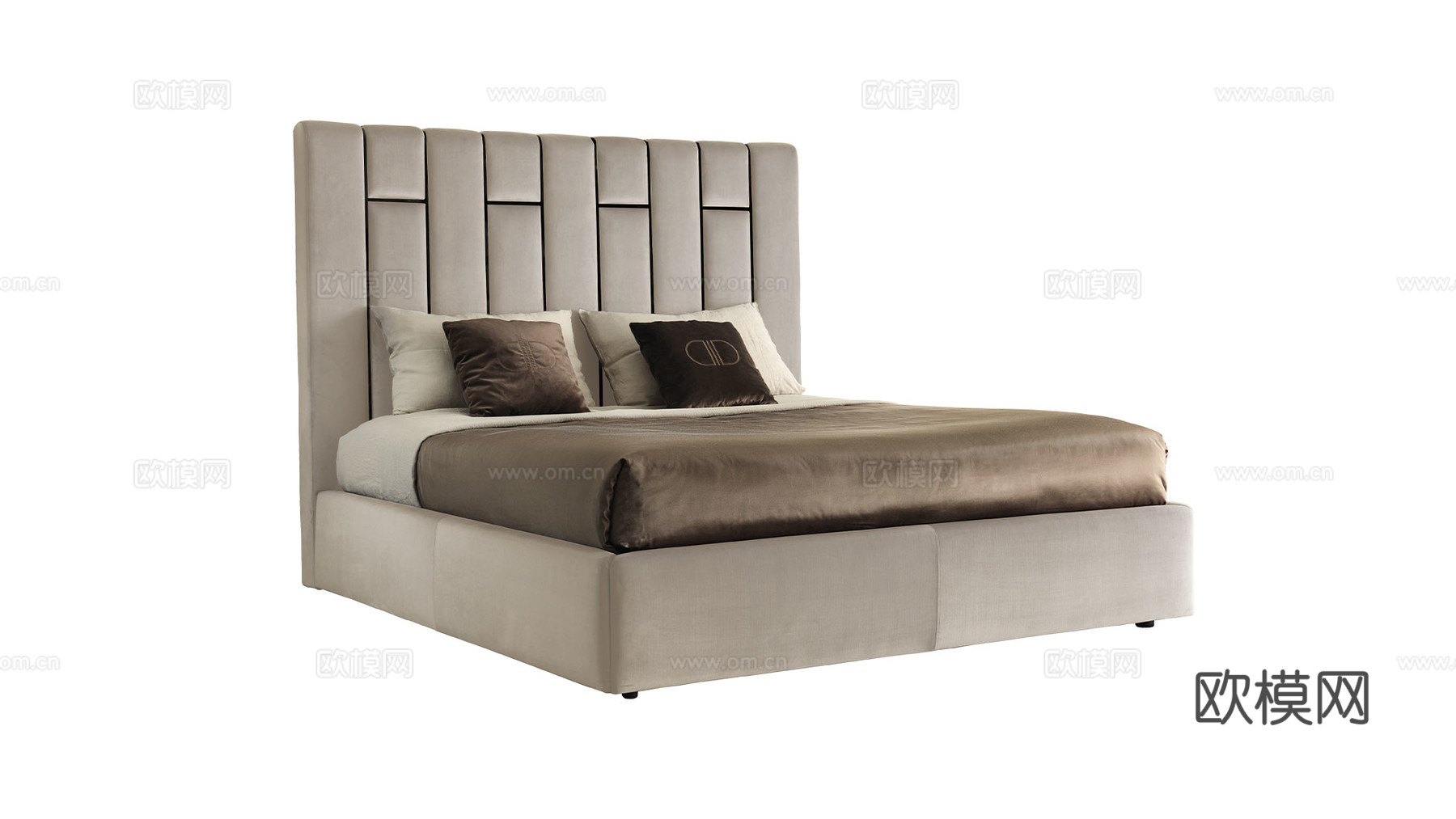 DAYTONA 意式双人床3d模型下载（渲染图1）