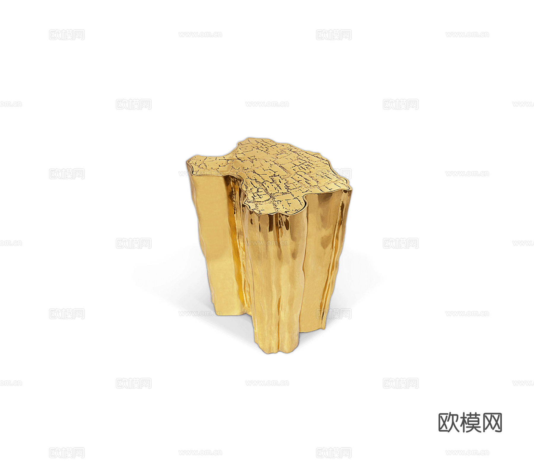 BOCA DOLOBO 意式树桩边几3d模型下载（渲染图2）