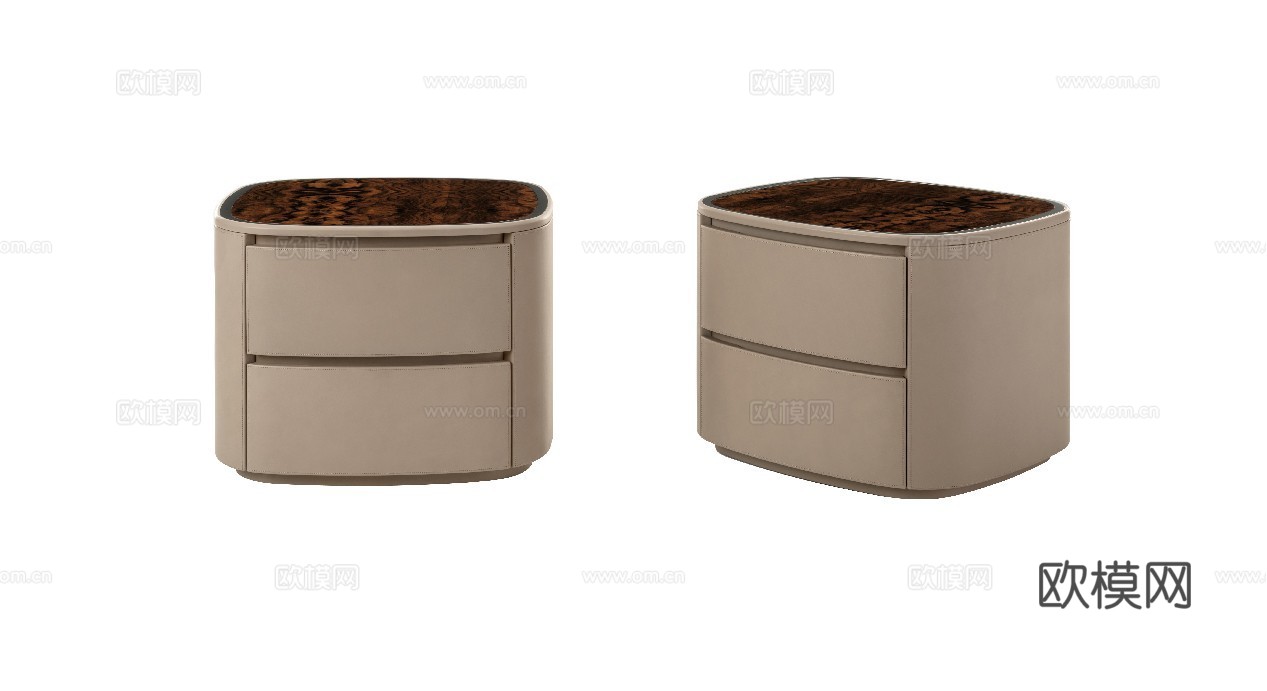 BENTLEY 意式床头柜3d模型下载（渲染图2）