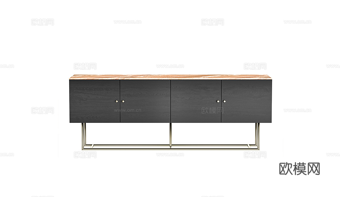 DAYTONA 意式电视柜3d模型下载（渲染图1）