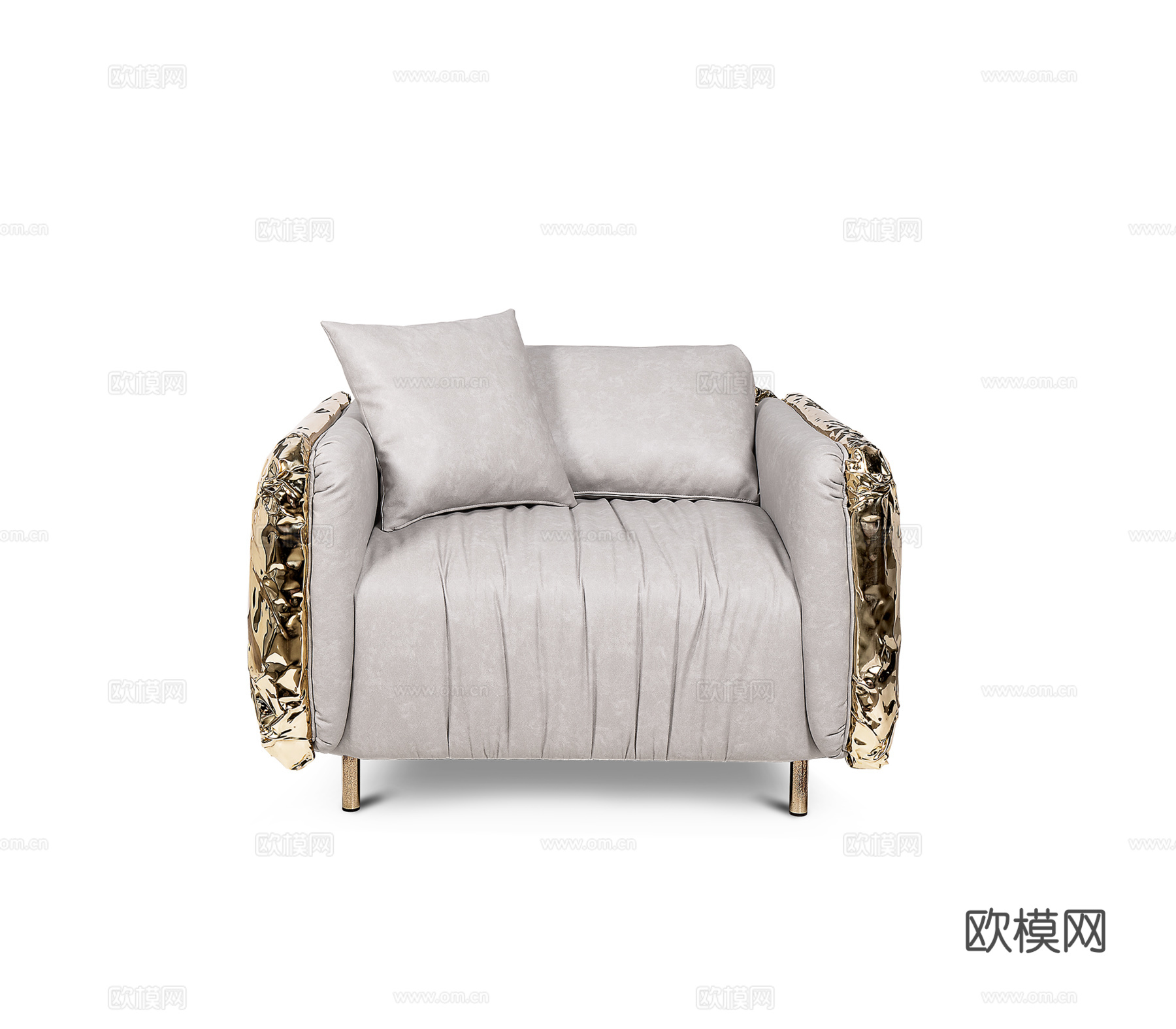 BOCA DOLOBO 意式单人沙发3d模型下载（渲染图2）