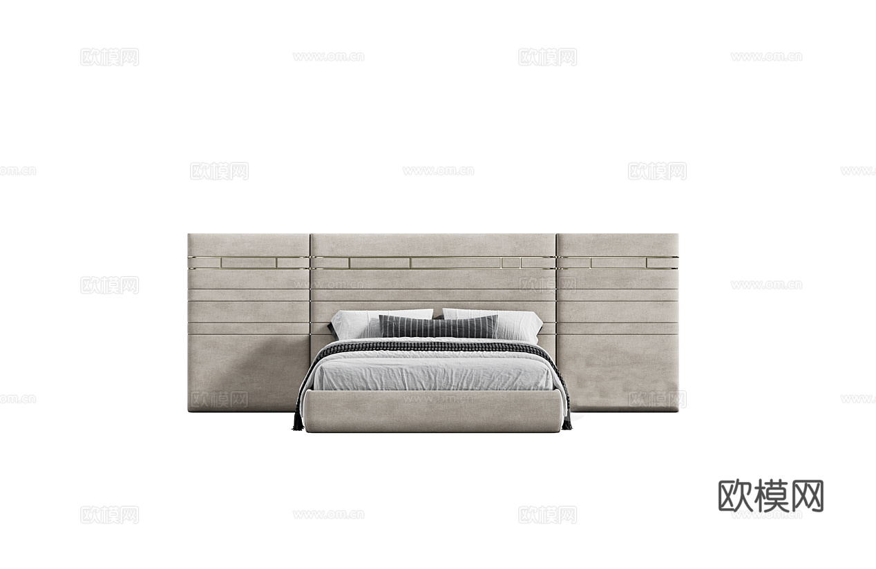 DAYTONA 意式双人床3d模型下载（渲染图3）