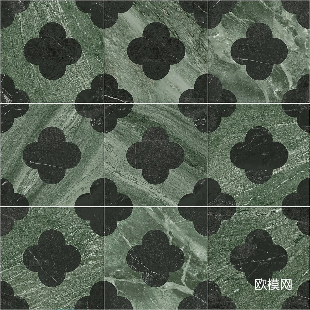 仿理石花砖