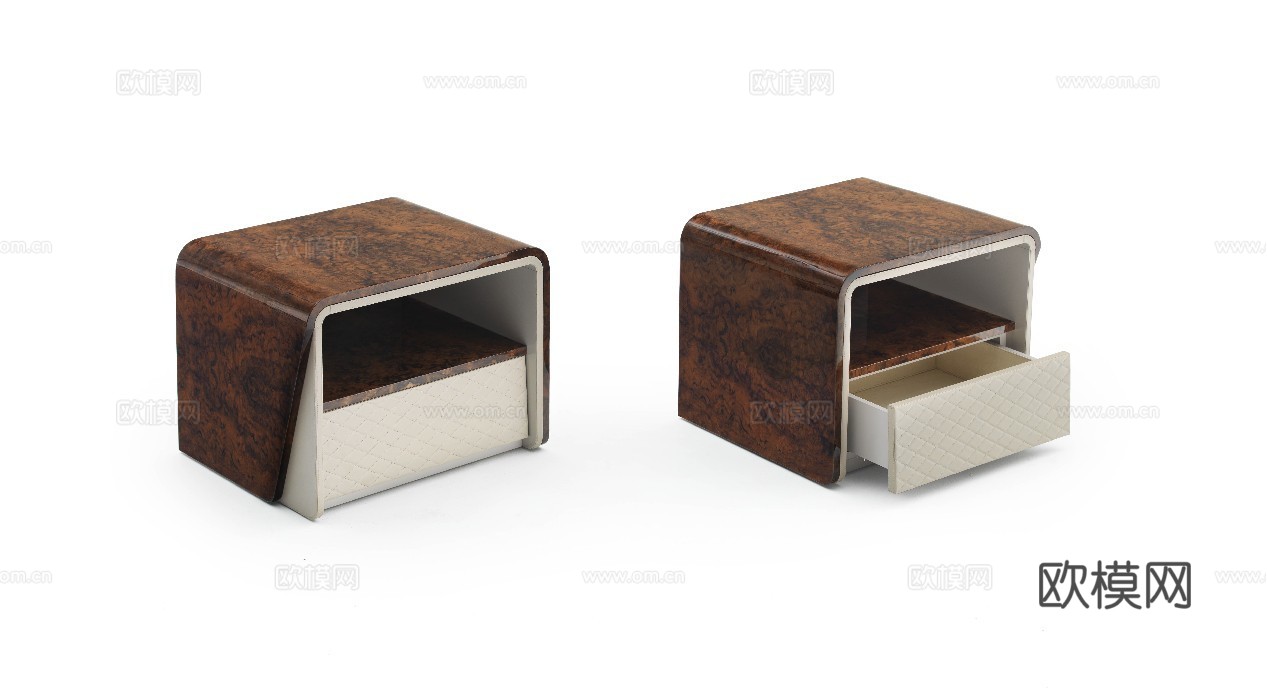BENTLEY 意式床头柜3d模型下载（渲染图1）