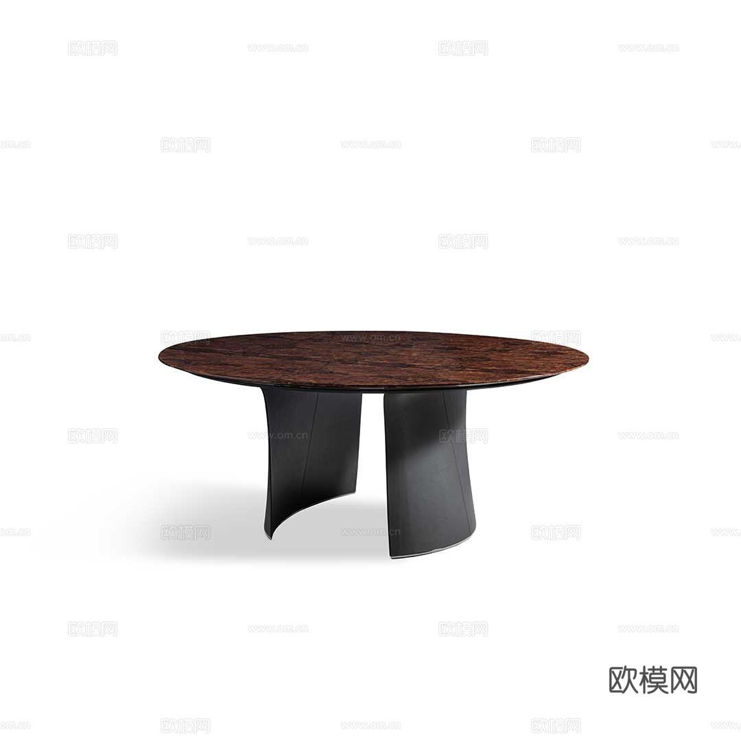BENTLEY 意式圆餐桌3d模型下载（渲染图2）