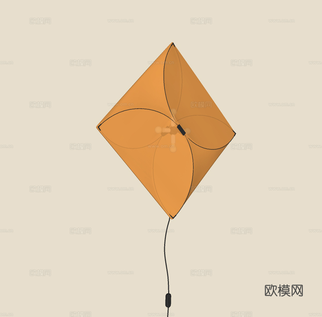 现代玻璃壁灯su模型
