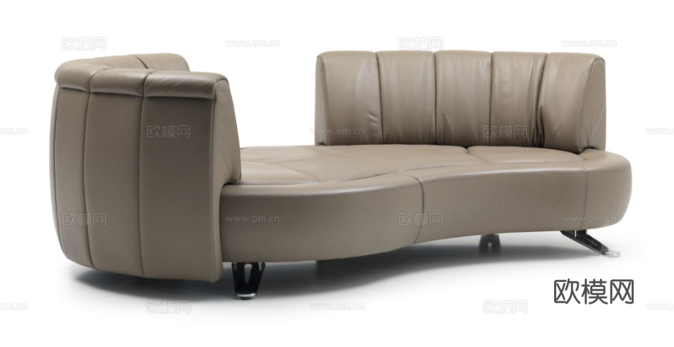 de Sede 弧形沙发3d模型下载（渲染图2）