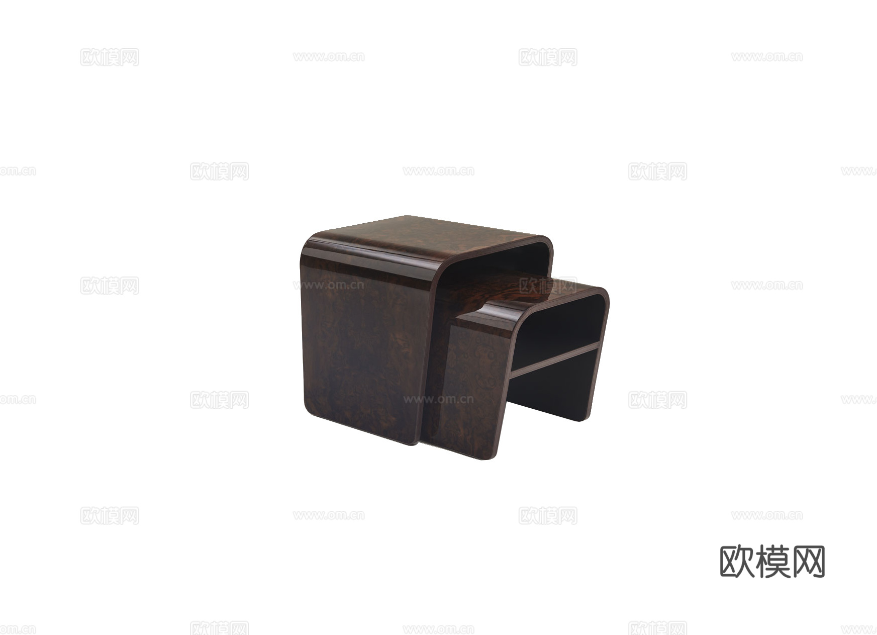 BENTLEY 意式床头柜3d模型下载（渲染图1）