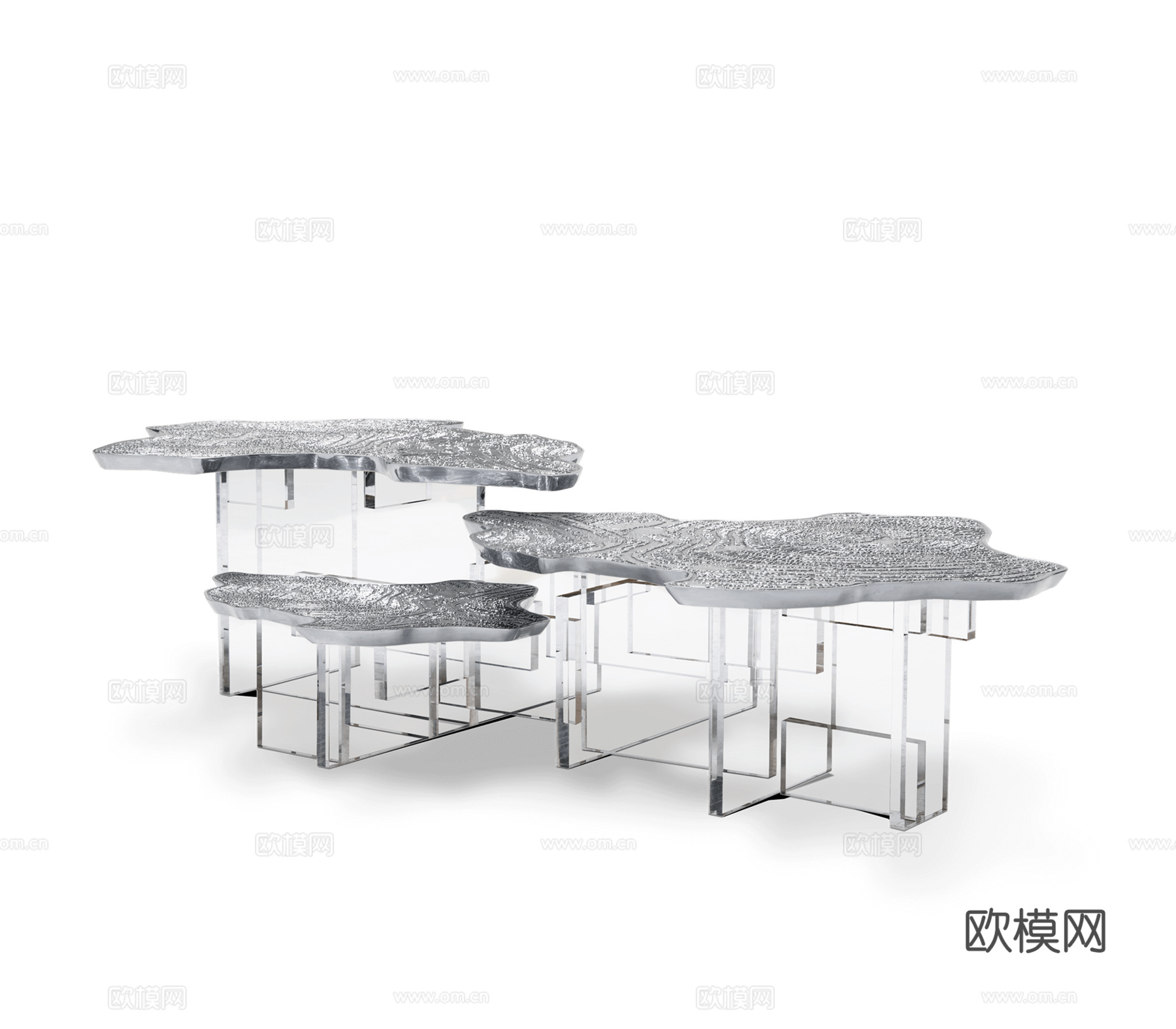 BOCA DOLOBO 意式组合茶几3d模型下载（渲染图2）