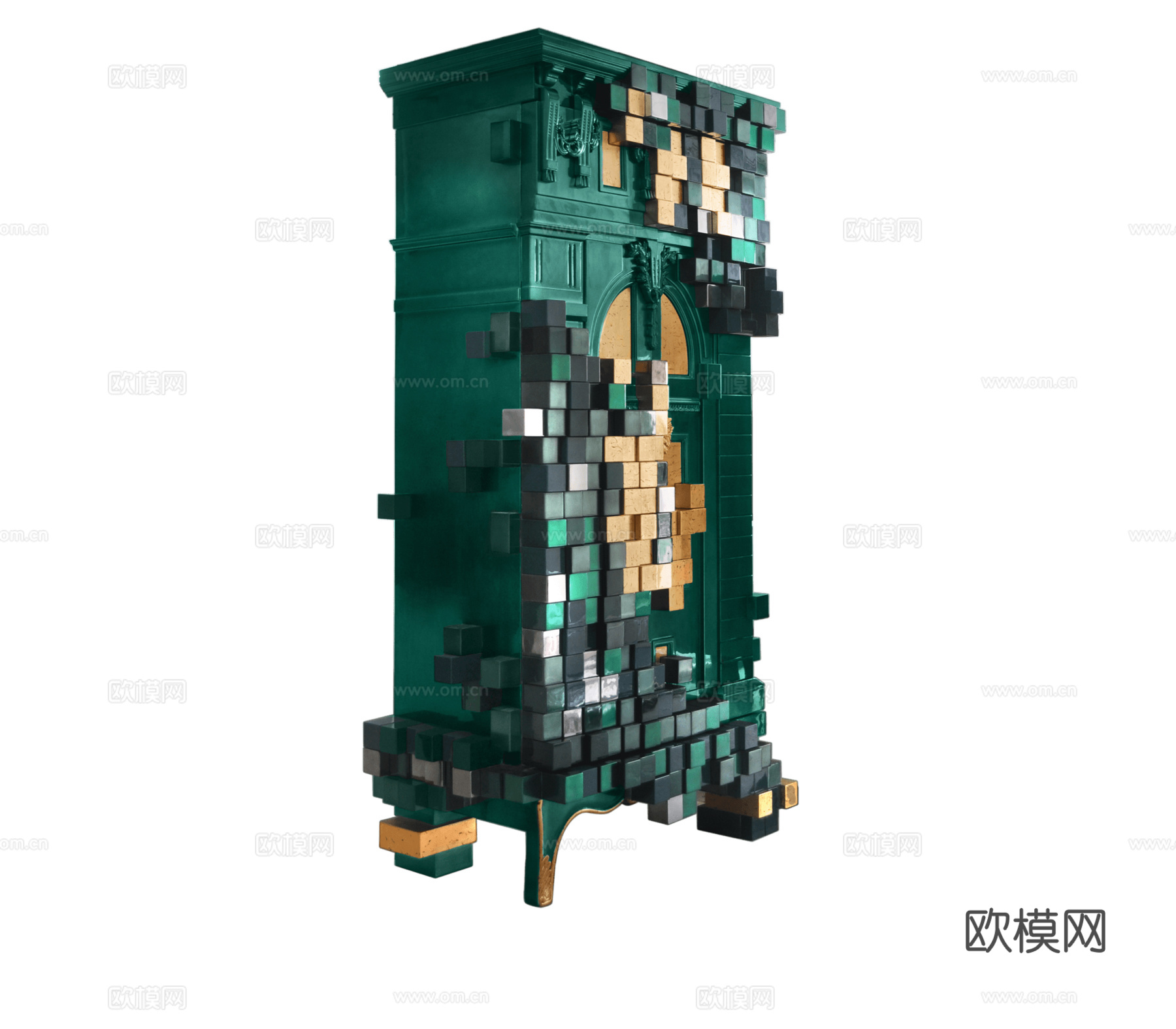 BOCA DOLOBO 意式衣柜3d模型下载（渲染图3）