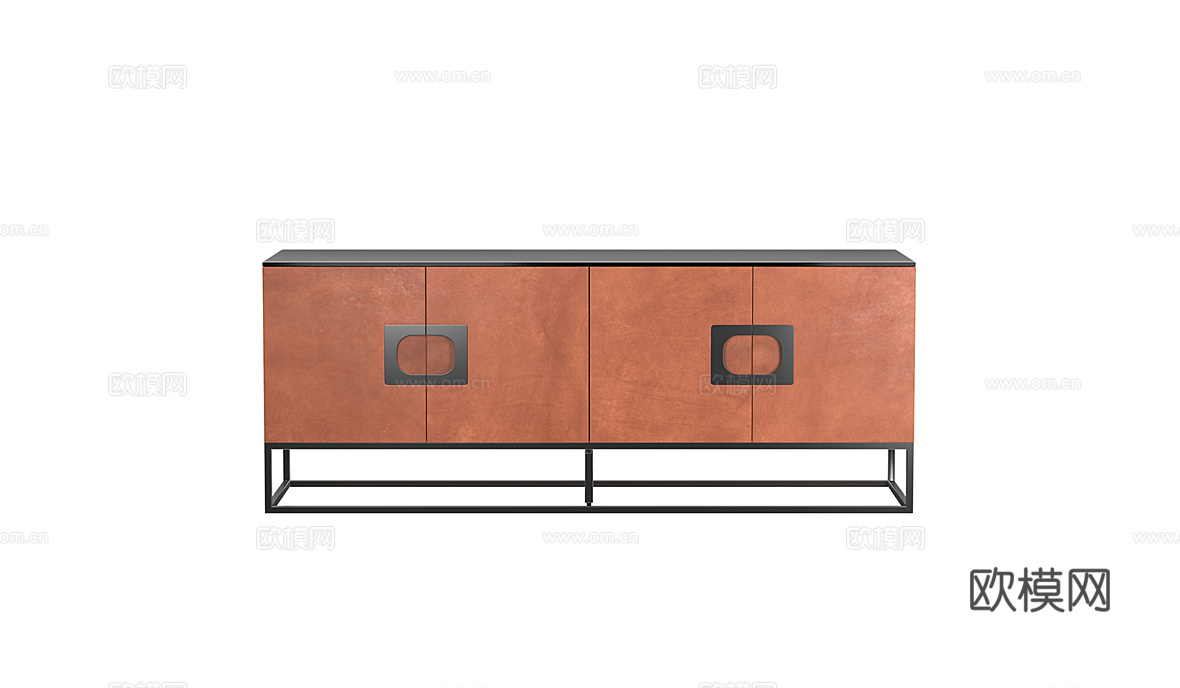 DAYTONA 中古风电视柜3d模型下载（渲染图1）