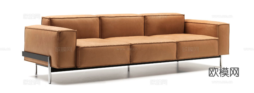 de Sede 三人沙发3d模型下载（渲染图2）