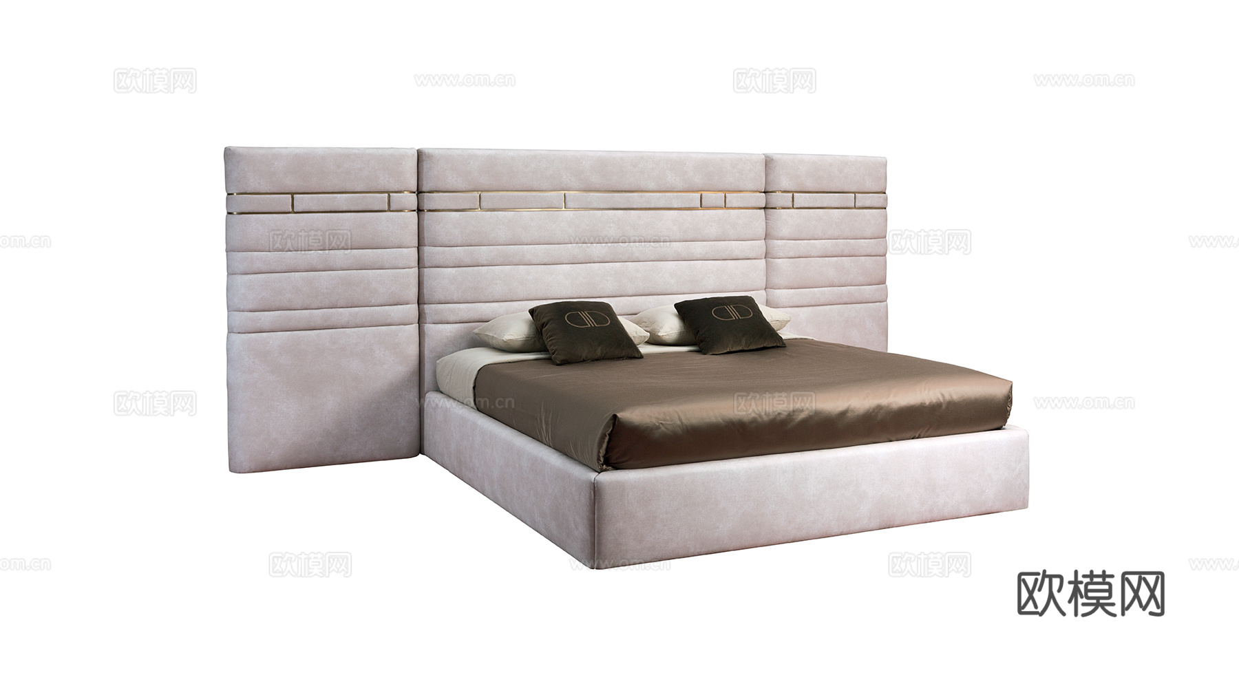 DAYTONA 意式双人床3d模型下载（渲染图2）