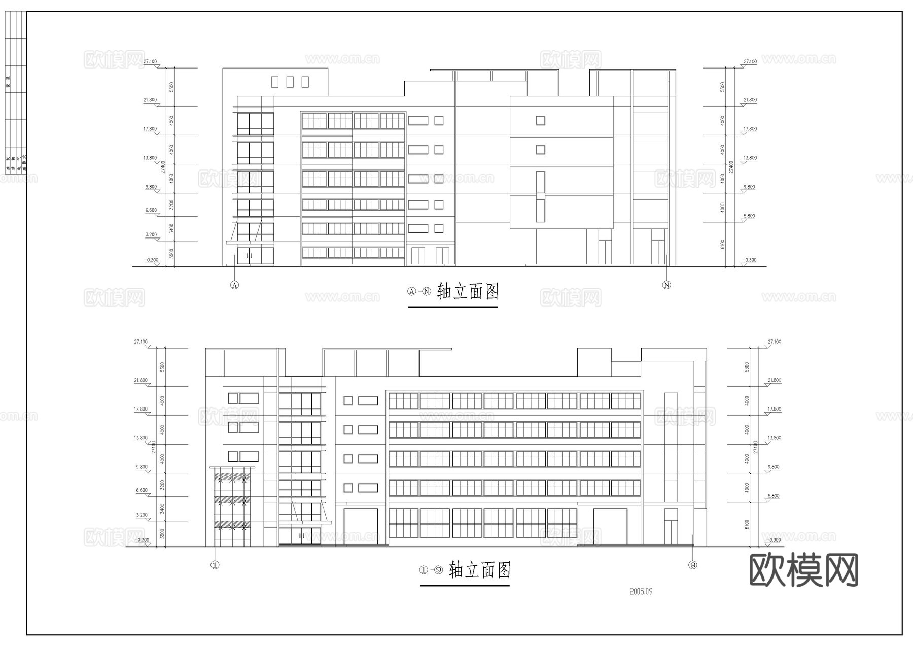 某车间建筑方案cad施工图