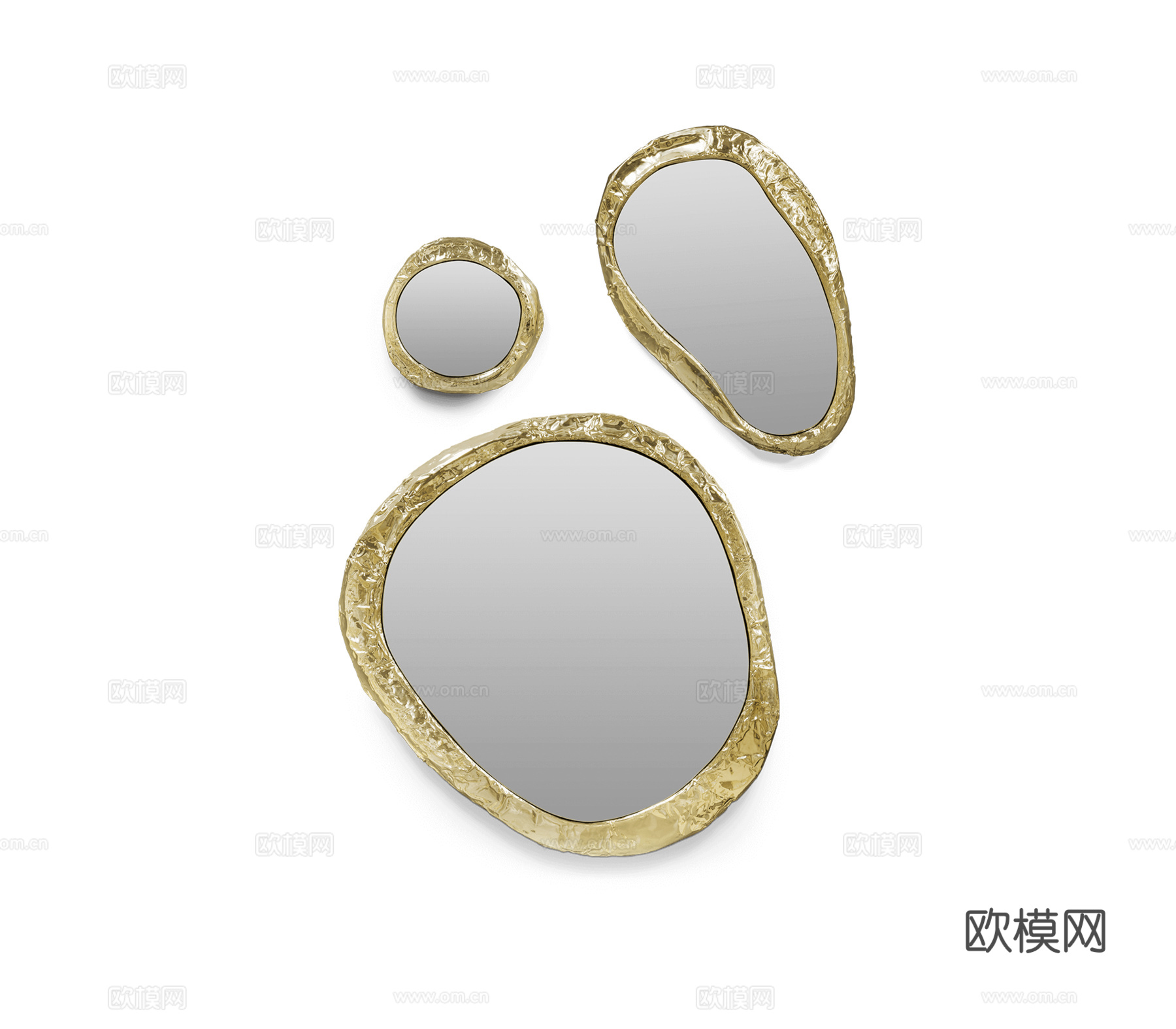 BOCA DOLOBO 意式装饰镜3d模型下载（渲染图1）