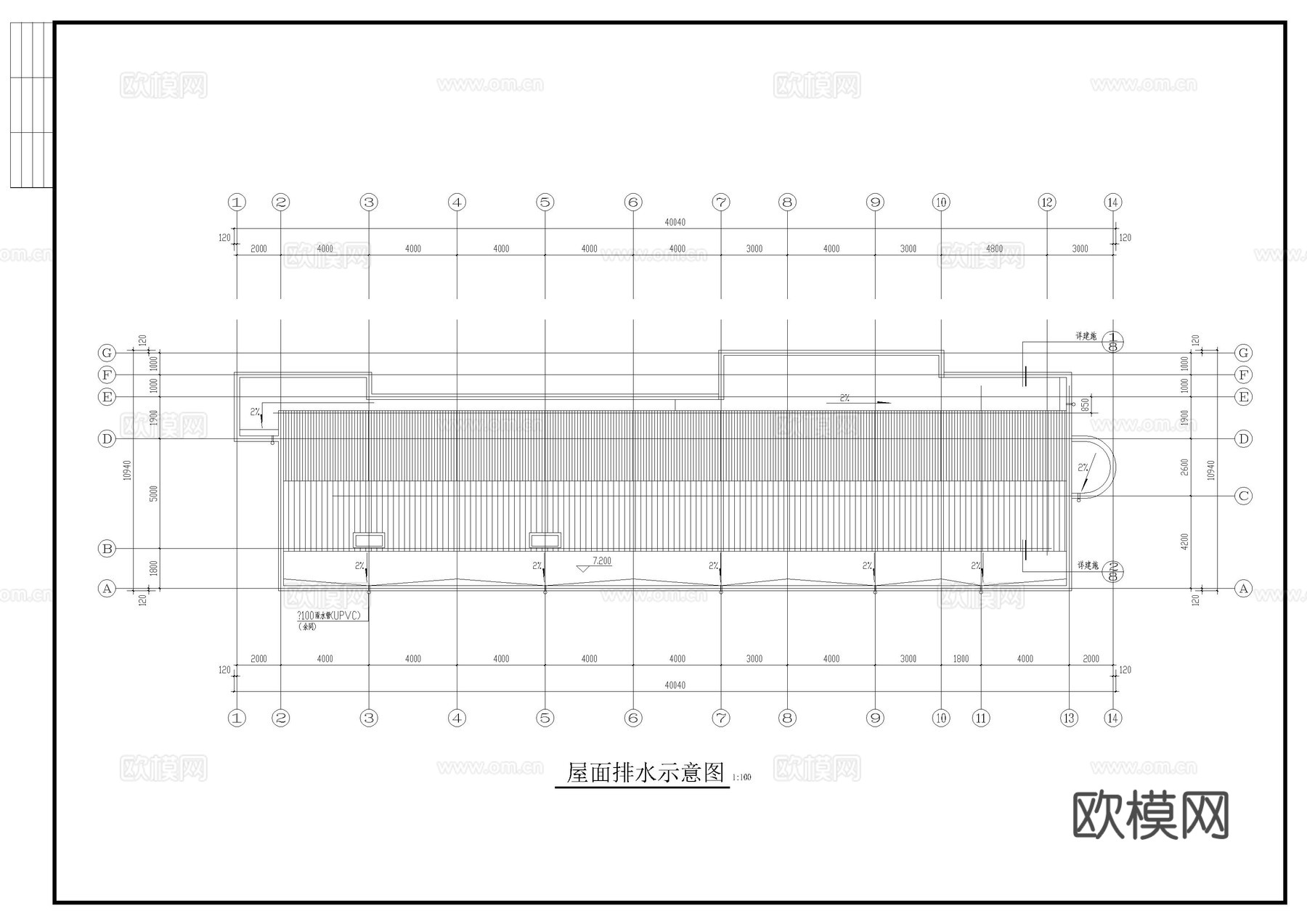 某工厂两层办公楼cad施工图