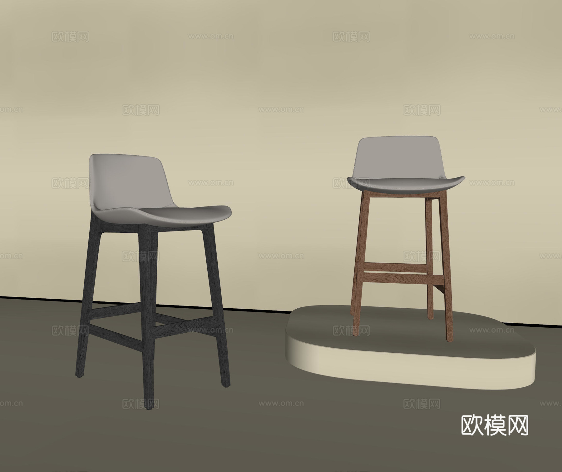 现代餐椅 中古椅子 餐桌椅 书桌椅 布艺椅子 写字椅su模型