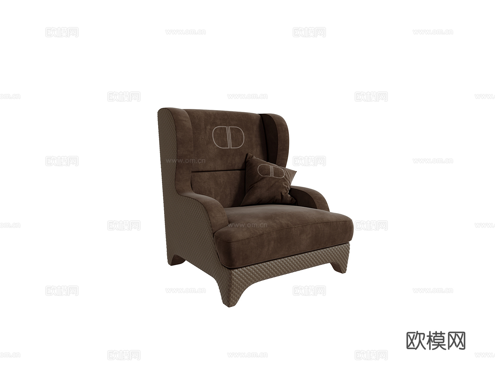 DAYTONA 简欧单人沙发3d模型下载（渲染图3）