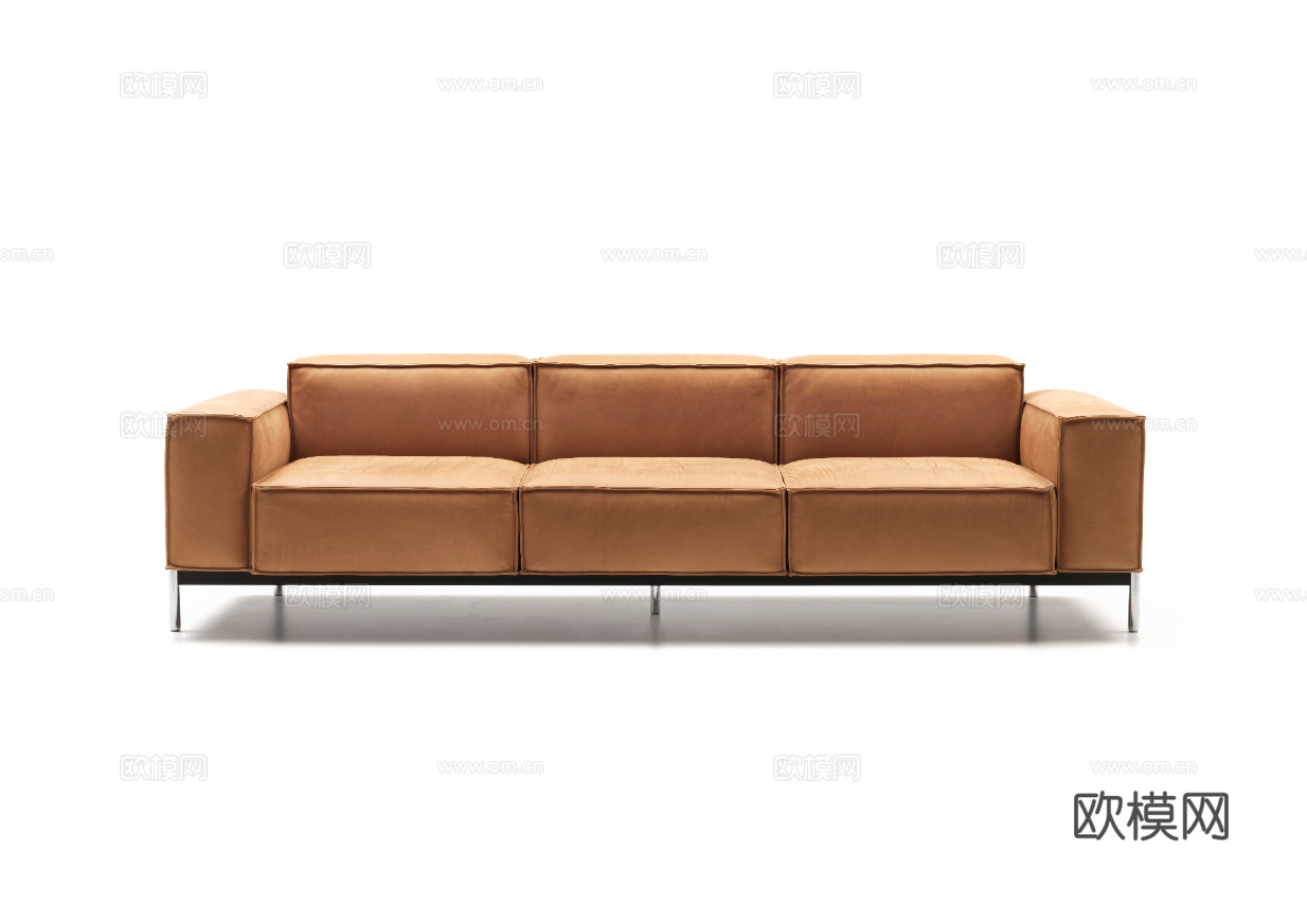 de Sede 三人沙发3d模型下载（渲染图1）