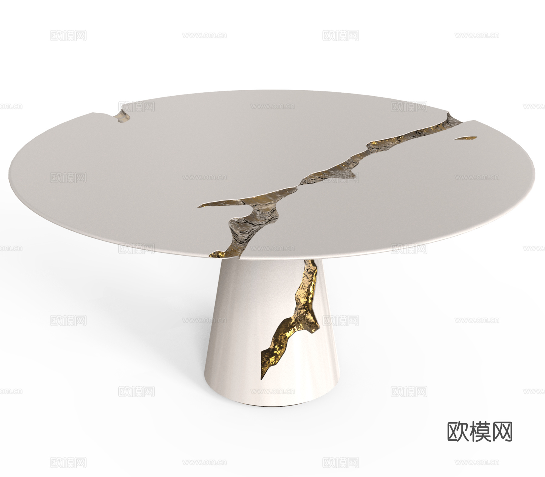 BOCA DOLOBO 意式圆餐桌3d模型下载（渲染图2）