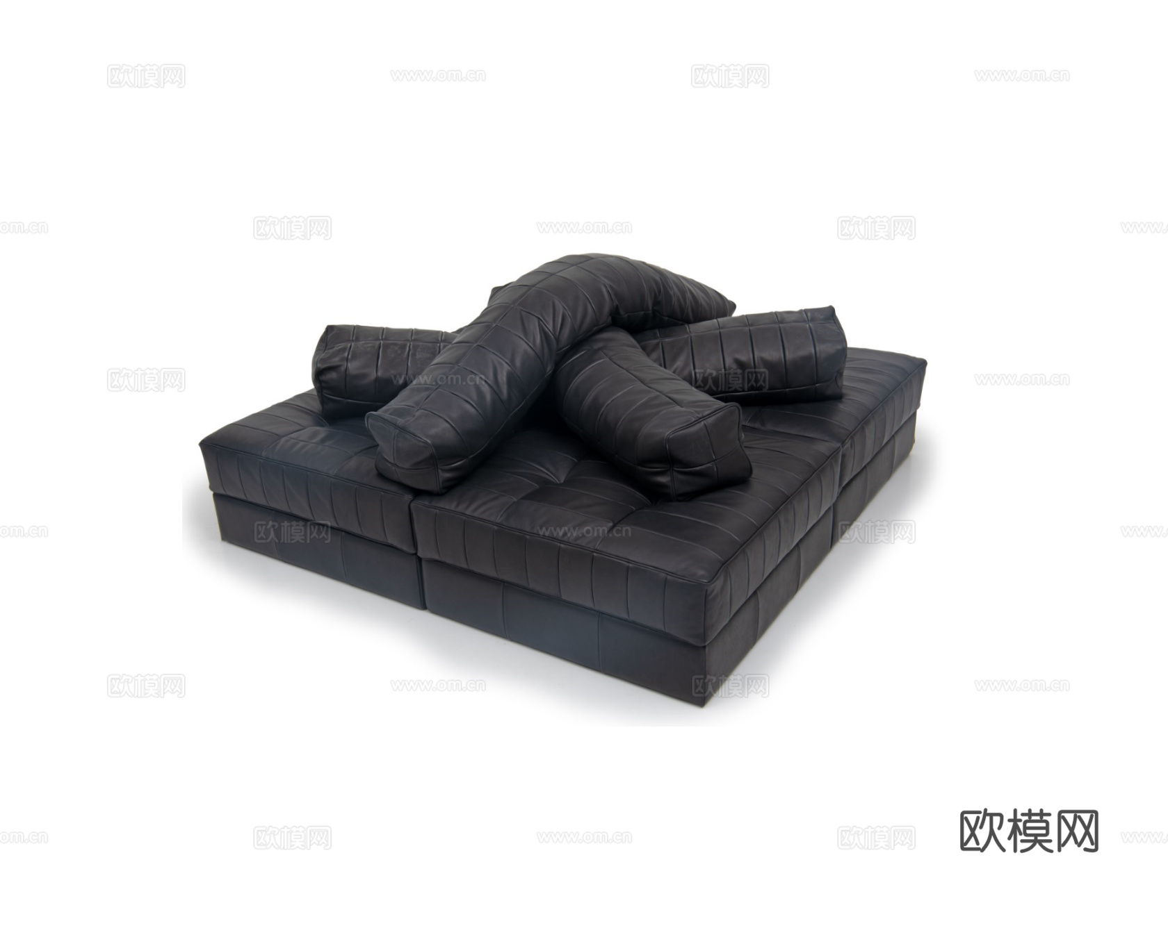de Sede 沙发凳3d模型下载（渲染图1）