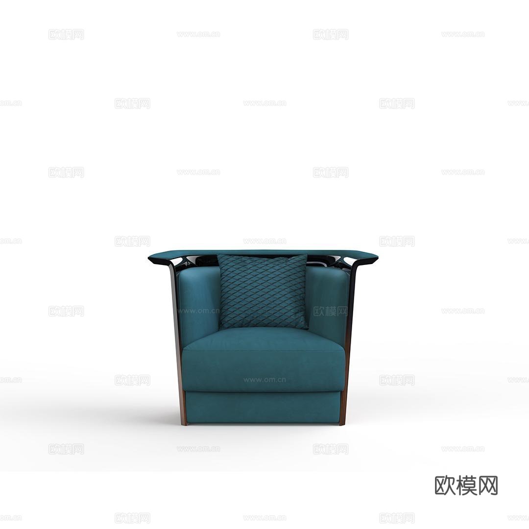 BENTLEY 意式单人沙发3d模型下载（渲染图2）