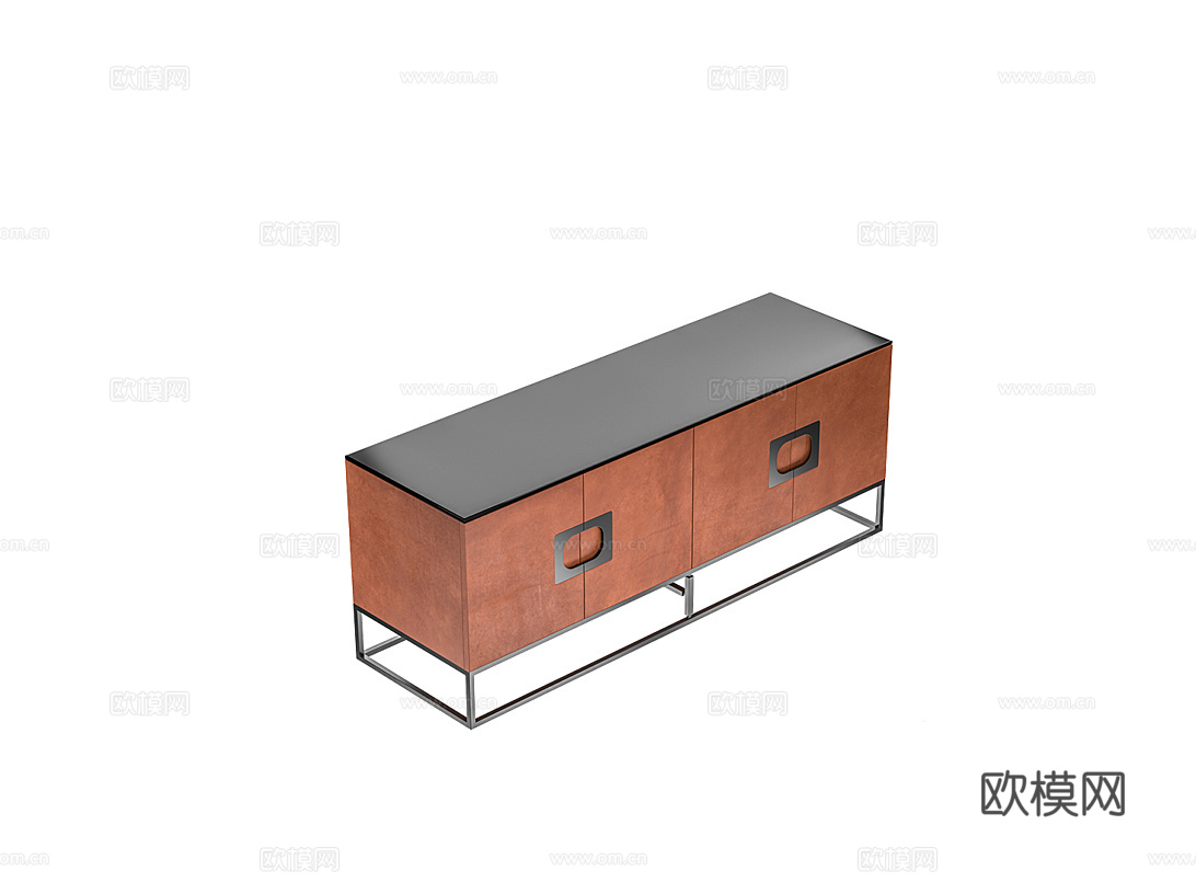DAYTONA 中古风电视柜3d模型下载（渲染图4）