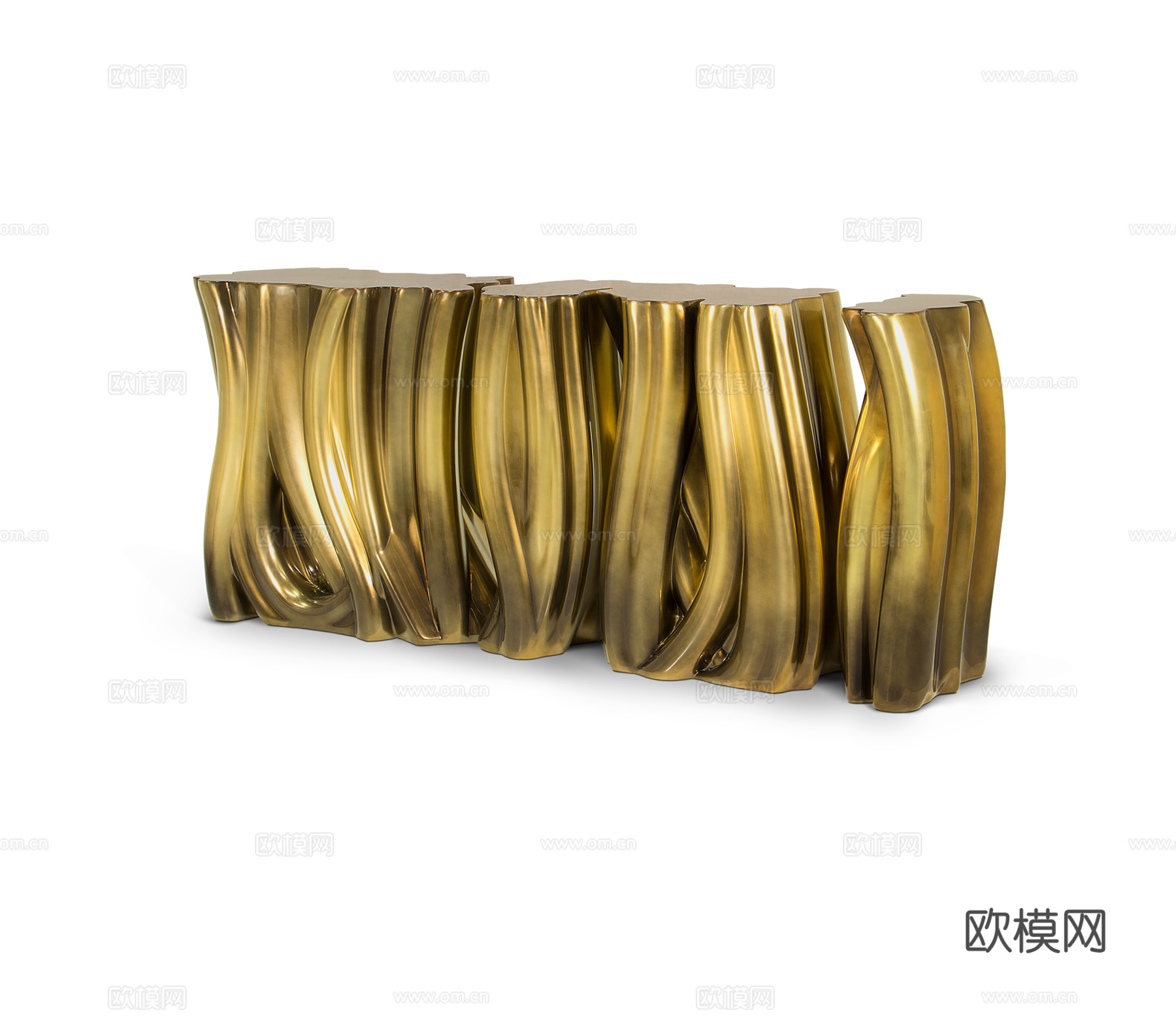 BOCA DOLOBO 意式斗柜边柜3d模型下载（渲染图2）