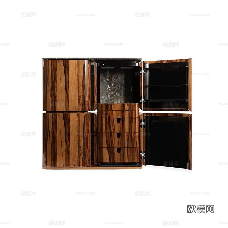 BENTLEY 意式餐边柜3d模型下载（渲染图3）