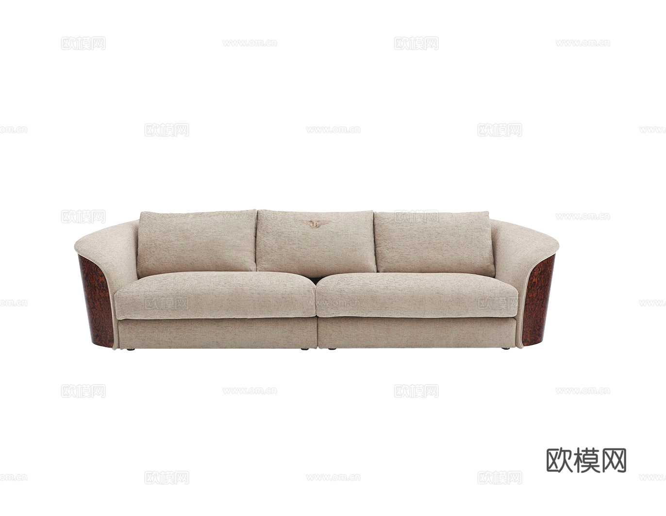 BENTLEY 意式三人沙发3d模型下载（渲染图2）