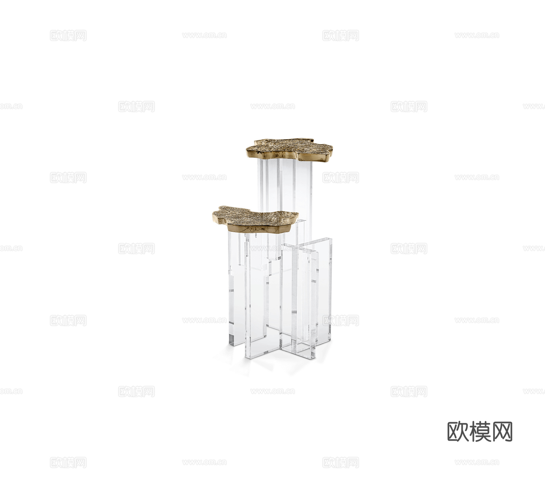 BOCA DOLOBO 意式边几角几3d模型下载（渲染图1）