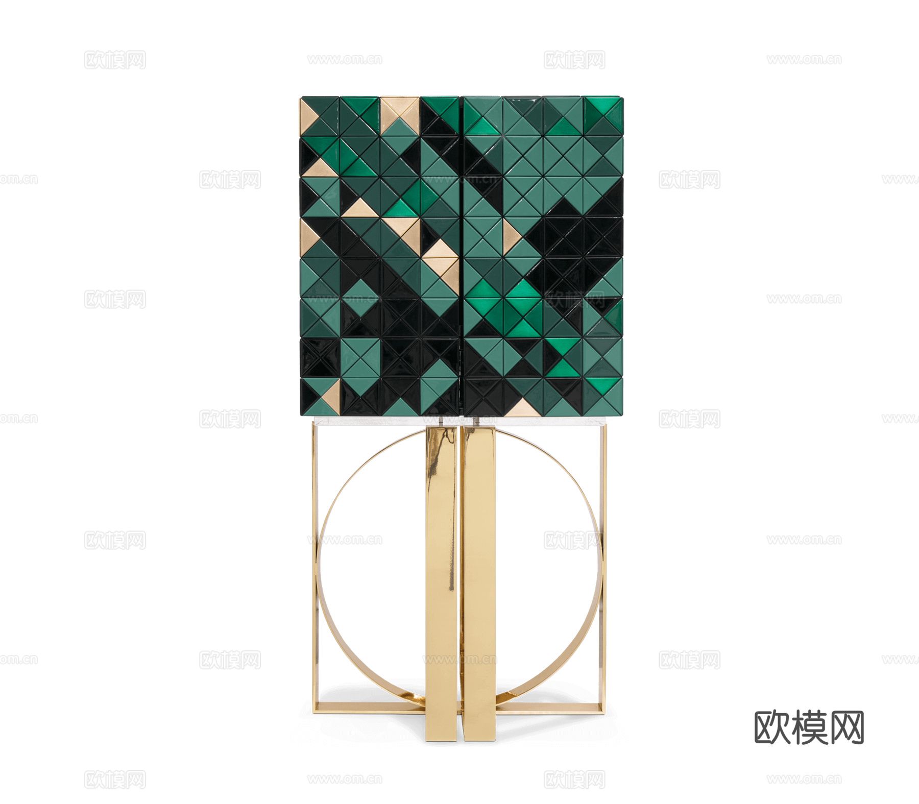 BOCA DOLOBO 意式装饰酒柜3d模型下载（渲染图1）