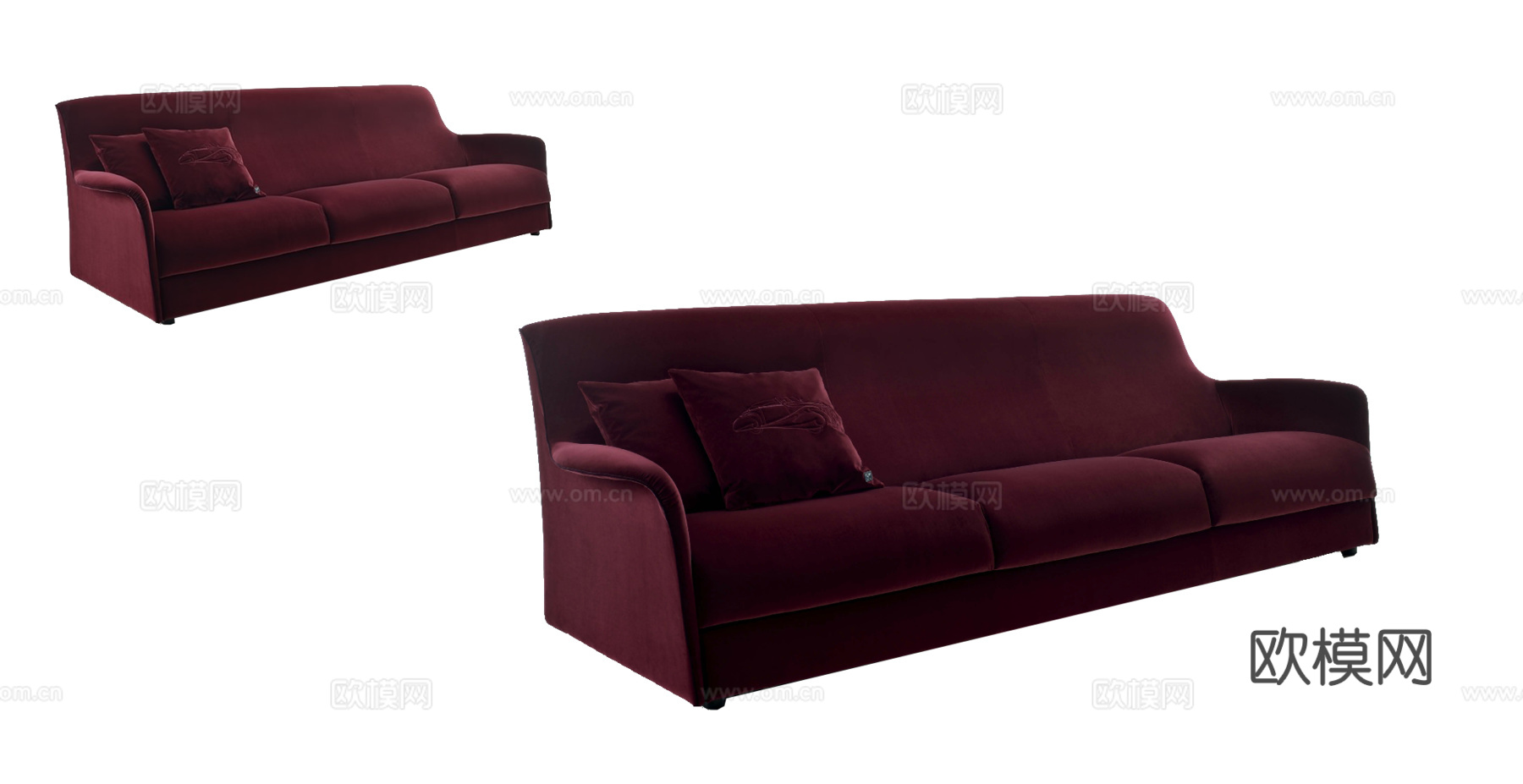 BENTLEY 意式双人沙发3d模型下载（渲染图2）