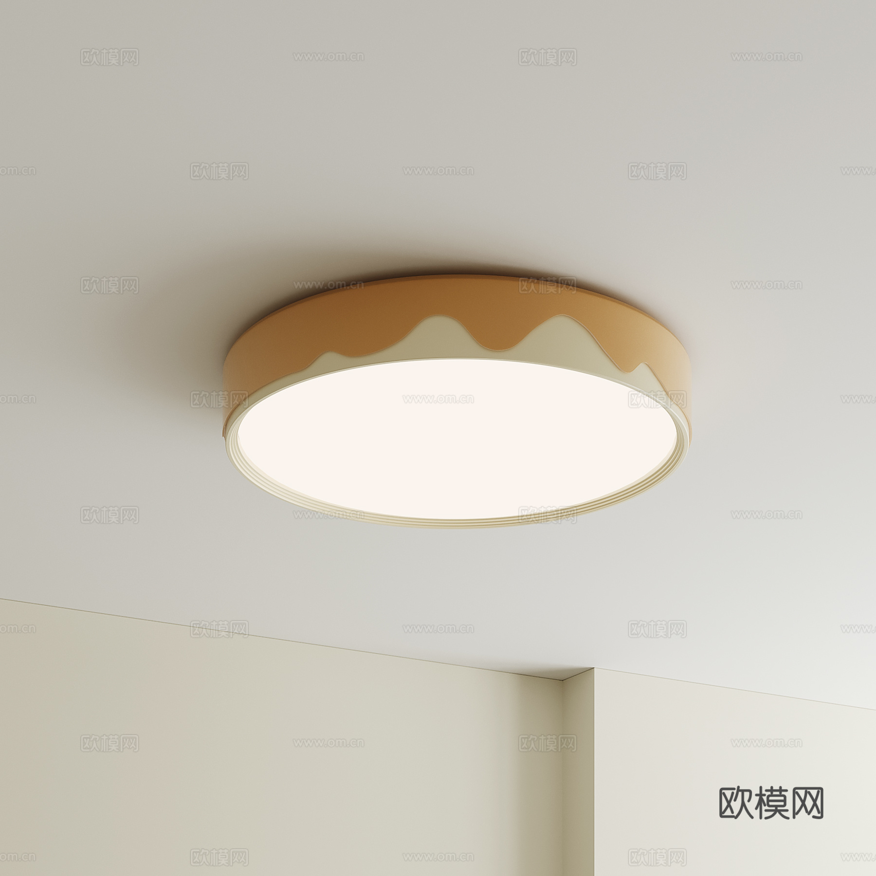 现代儿童吸顶灯su模型