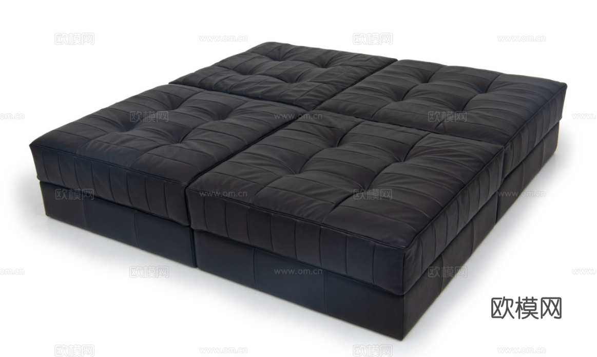 de Sede 沙发凳3d模型下载（渲染图2）