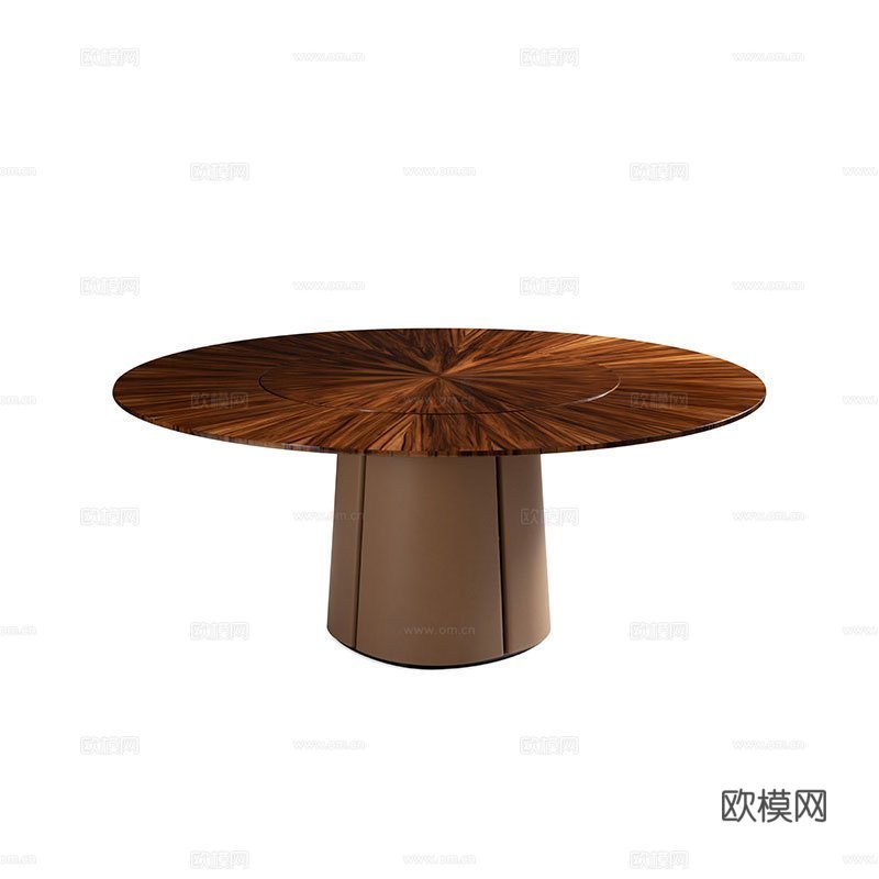 BENTLEY 意式圆餐桌3d模型下载（渲染图1）