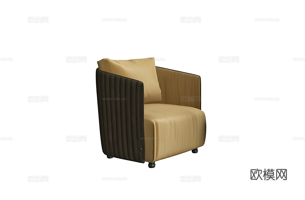 DAYTONA 单人沙发3d模型下载（渲染图1）