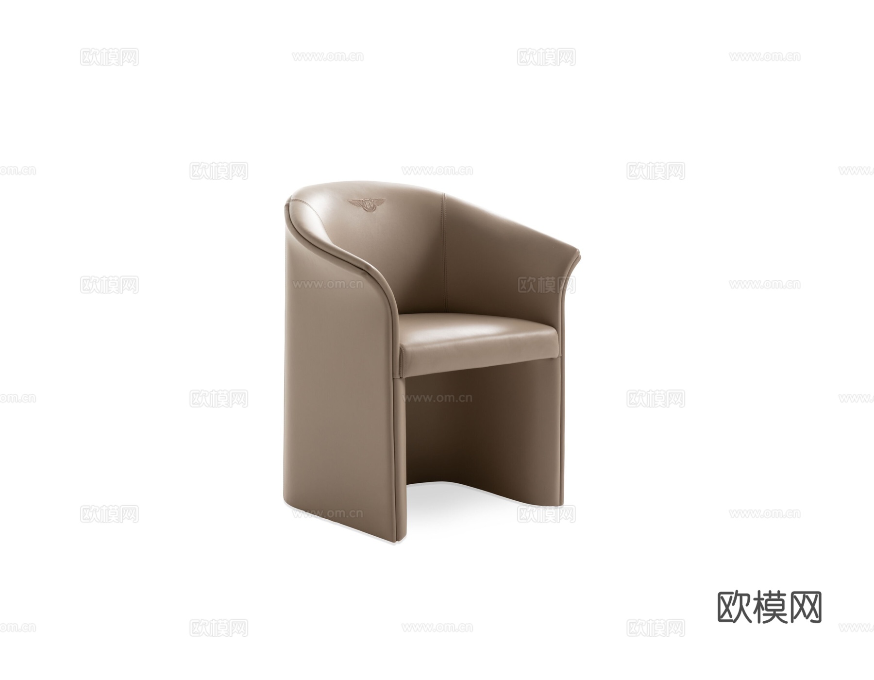 BENTLEY 意式皮革餐椅3d模型下载（渲染图1）