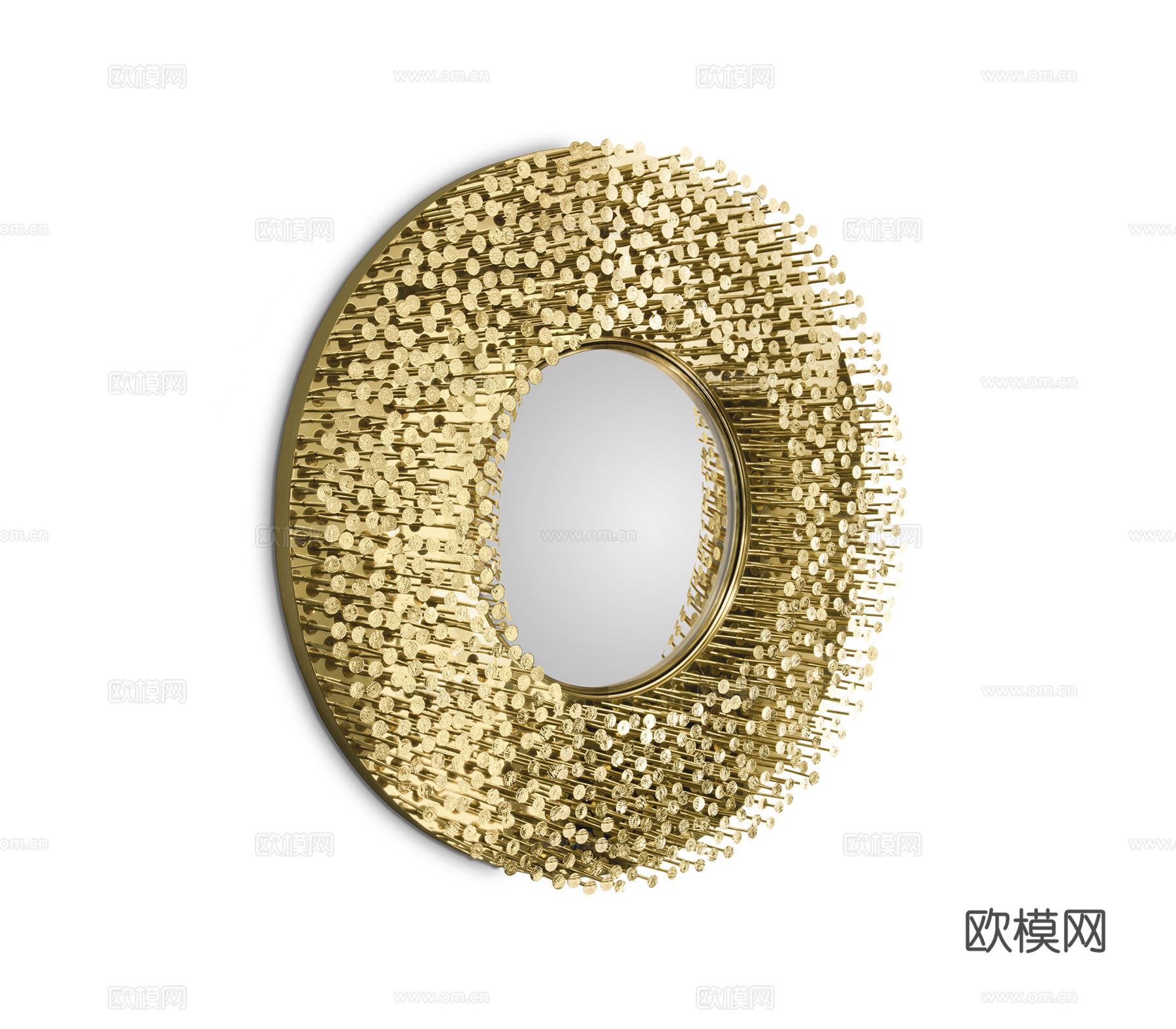 BOCA DOLOBO 意式镜子 挂镜3d模型下载（渲染图2）