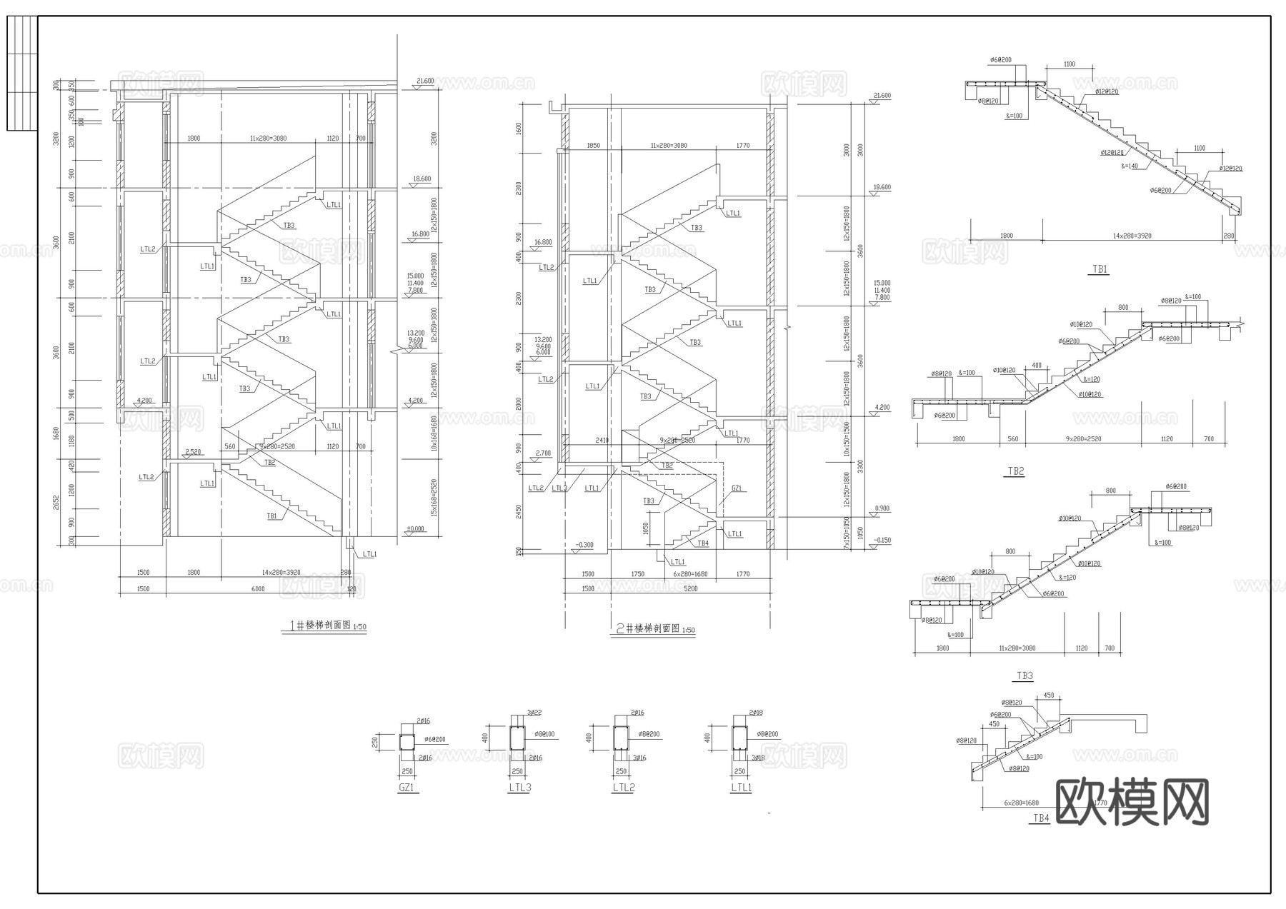 某厂房建筑全套施工图cad施工图