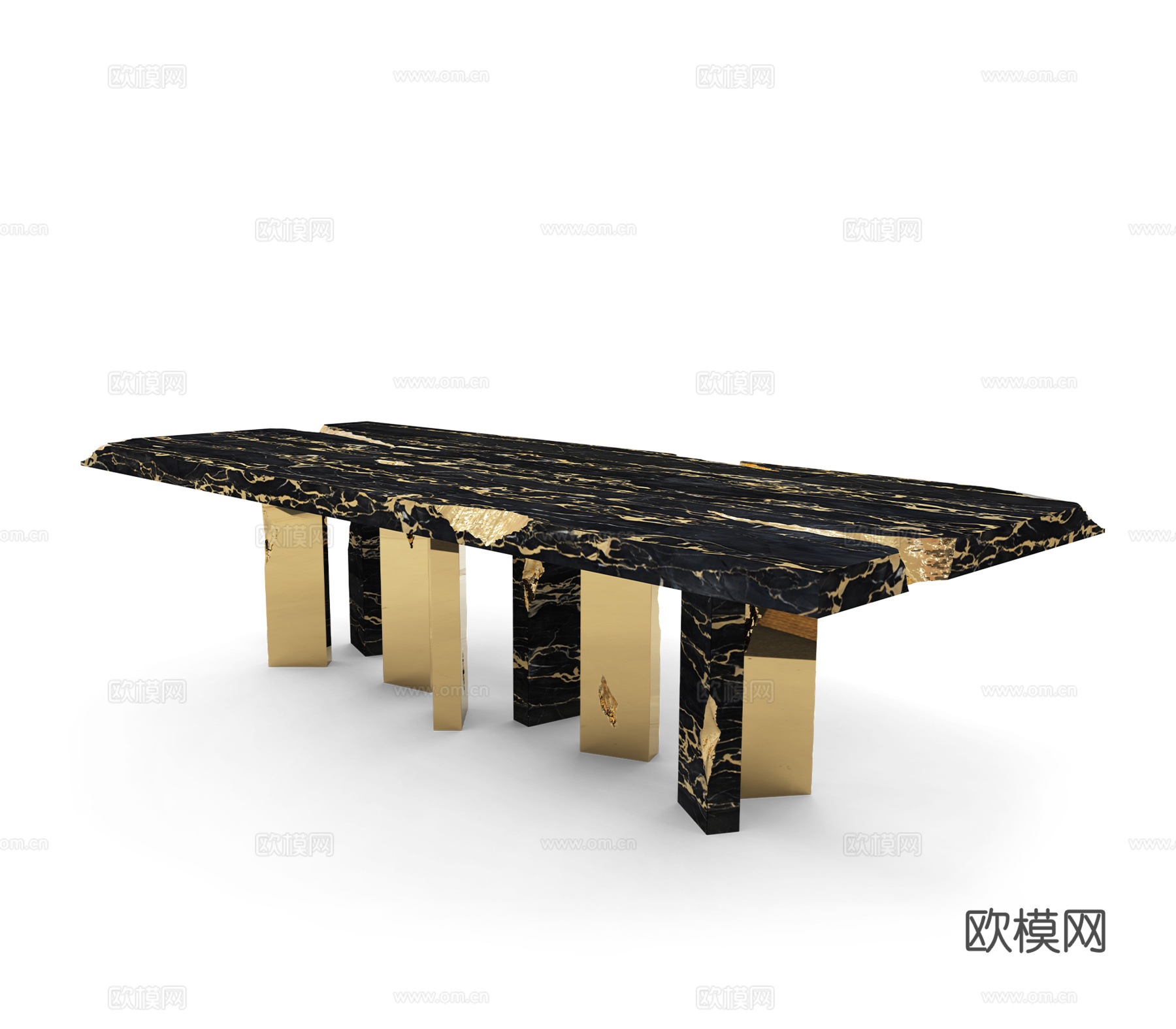 BOCA DOLOBO 意式餐桌3d模型下载（渲染图2）