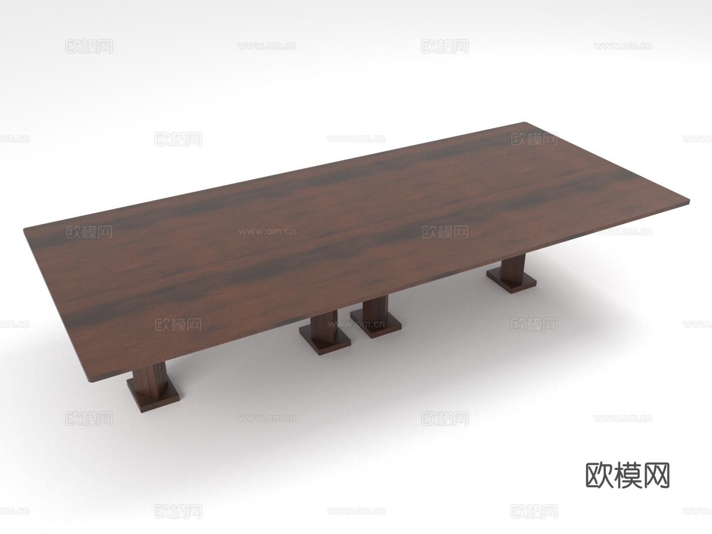 餐桌 长桌 实木桌 会议桌 简约桌3d模型