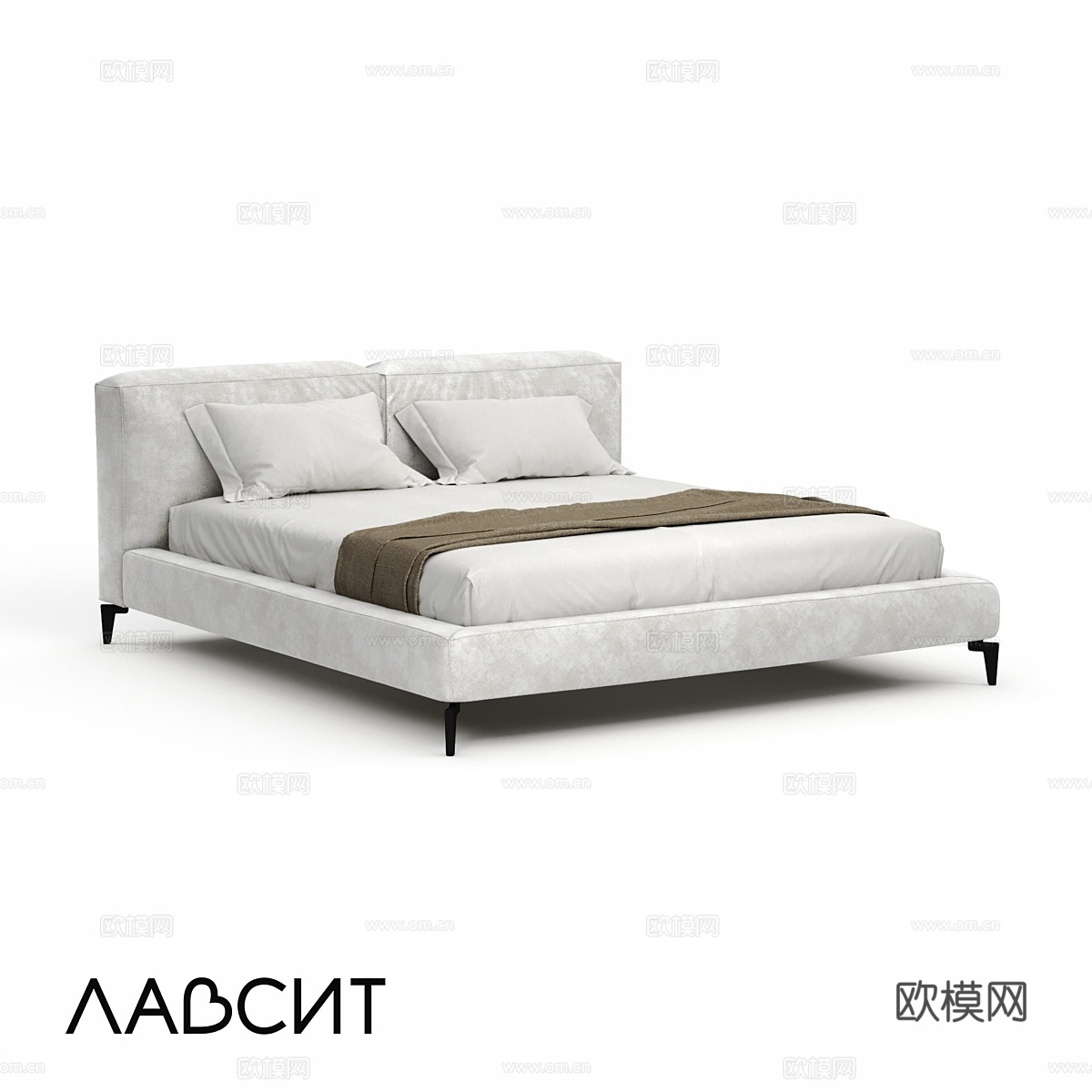 OM Ren 带腿床 Lavsit3d模型