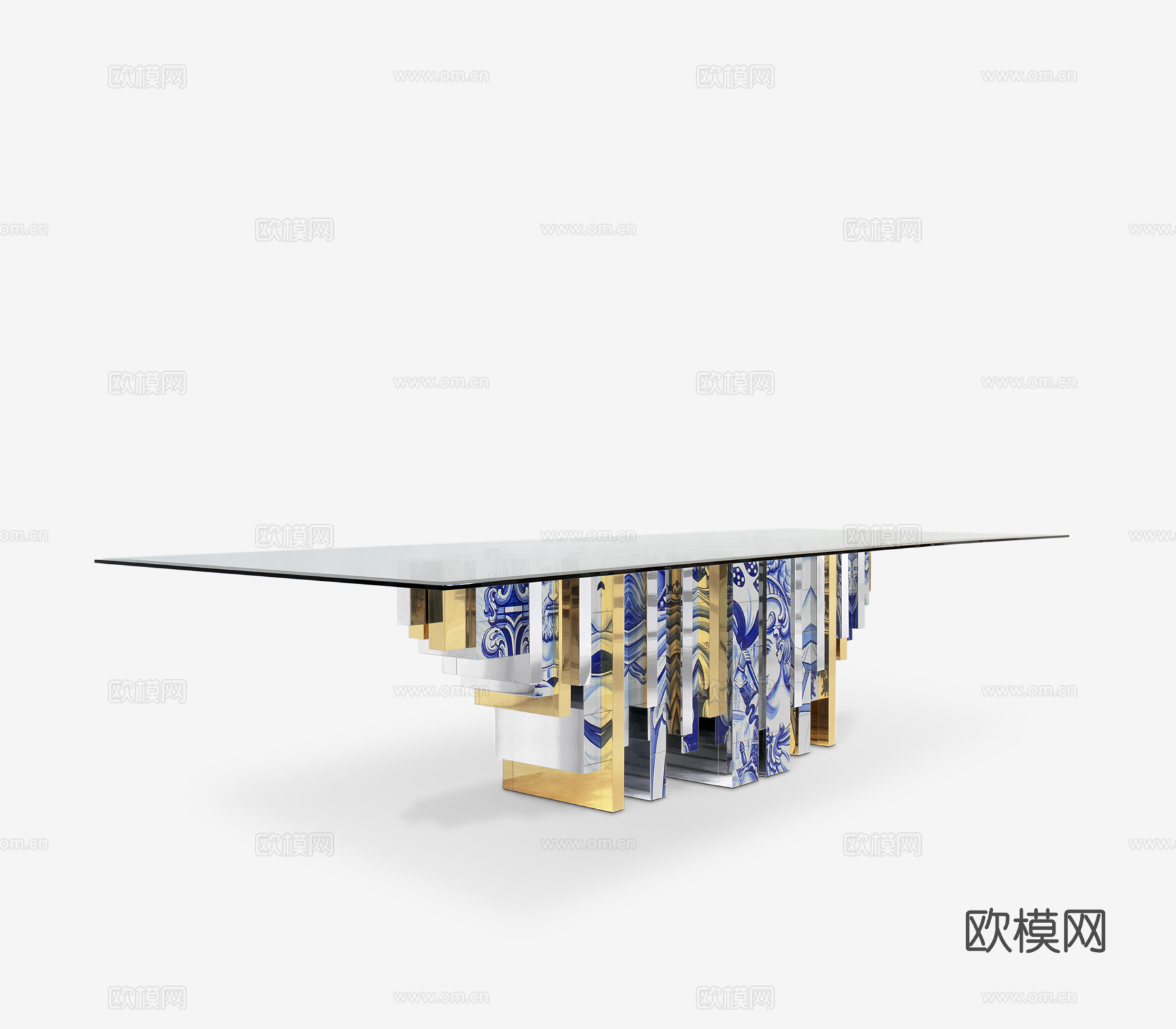 BOCA DOLOBO 意式餐桌3d模型下载（渲染图2）