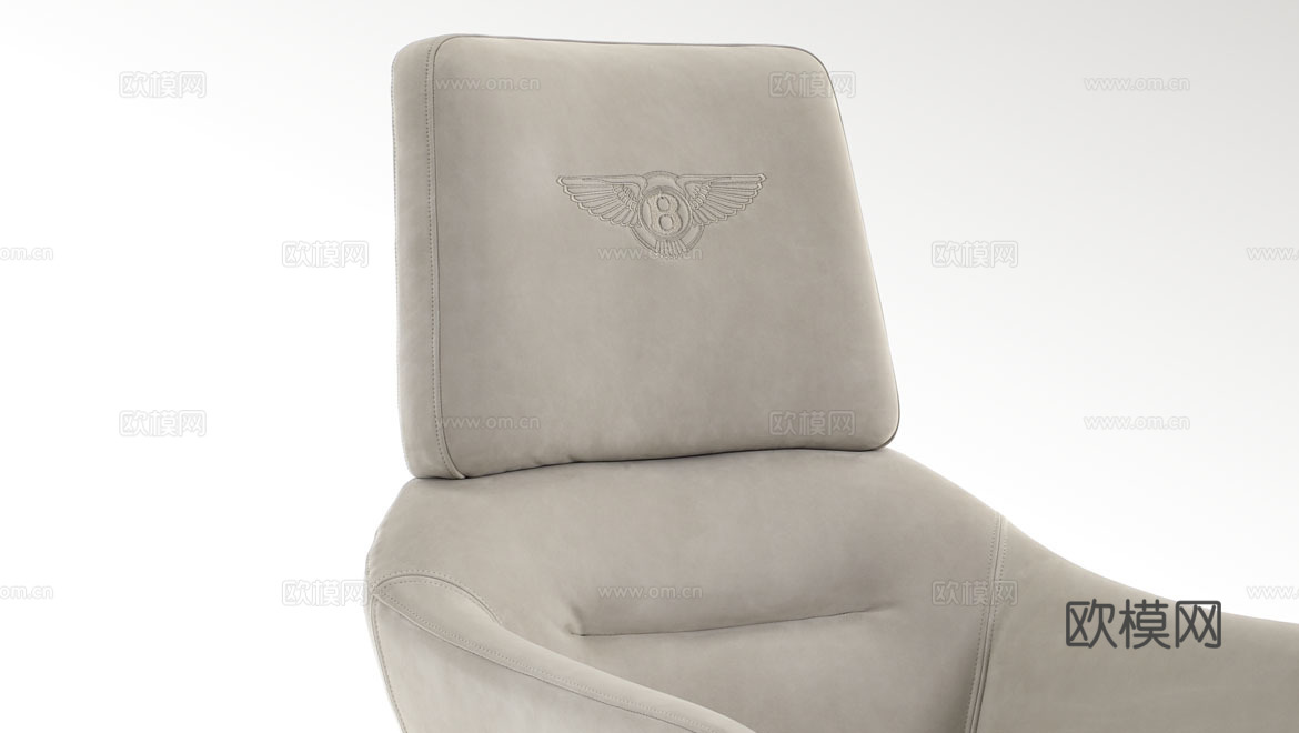 BENTLEY 意式办公椅3d模型下载（渲染图2）