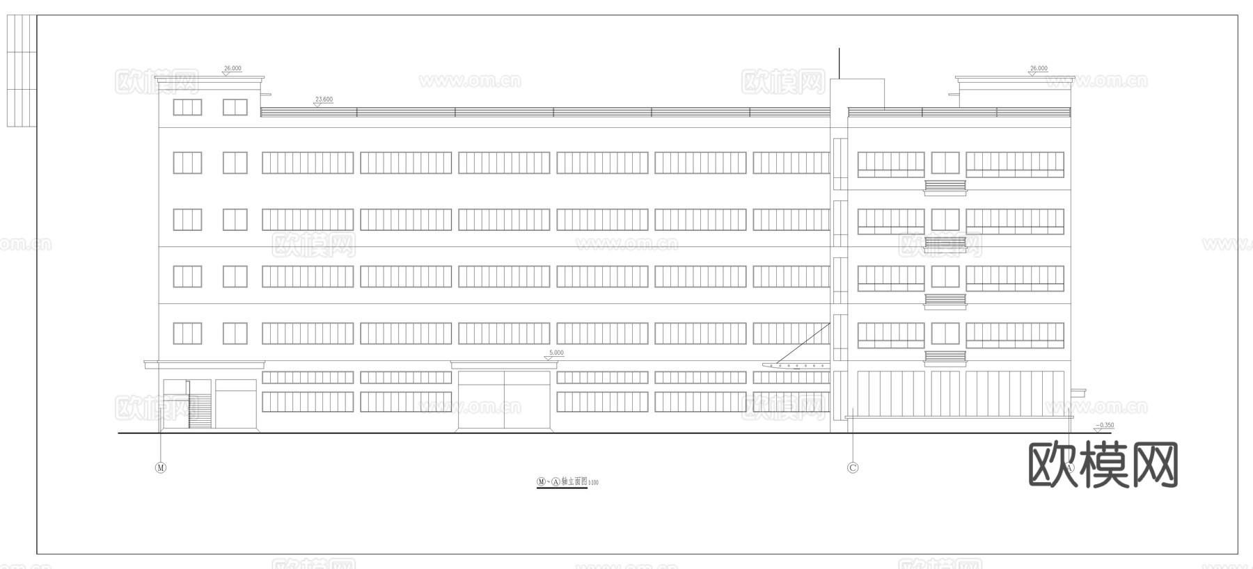 某厂房建筑图cad施工图